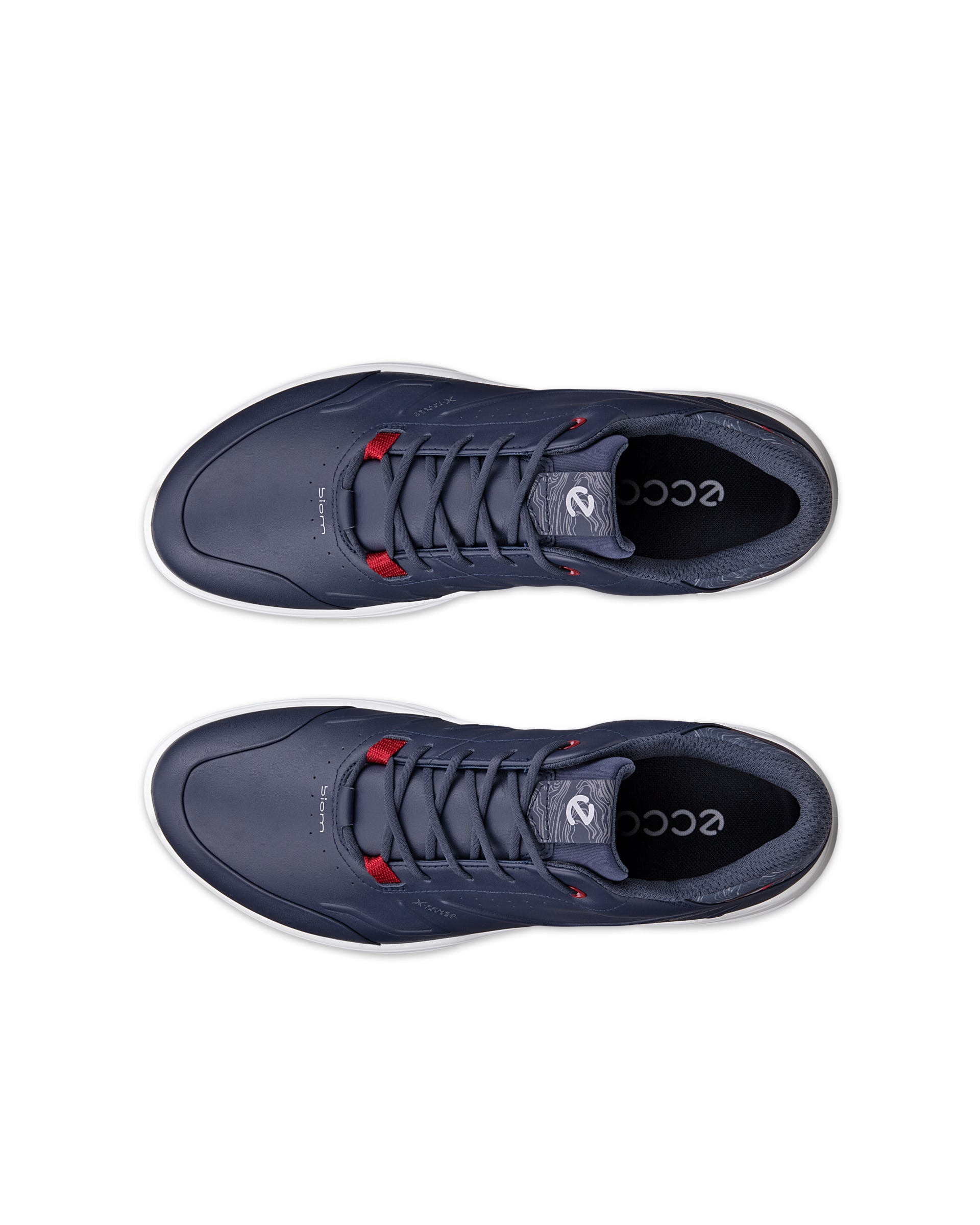 Men's ECCO® Golf Biom H6 Leather Waterproof Golf Shoe - Blue - Outside
