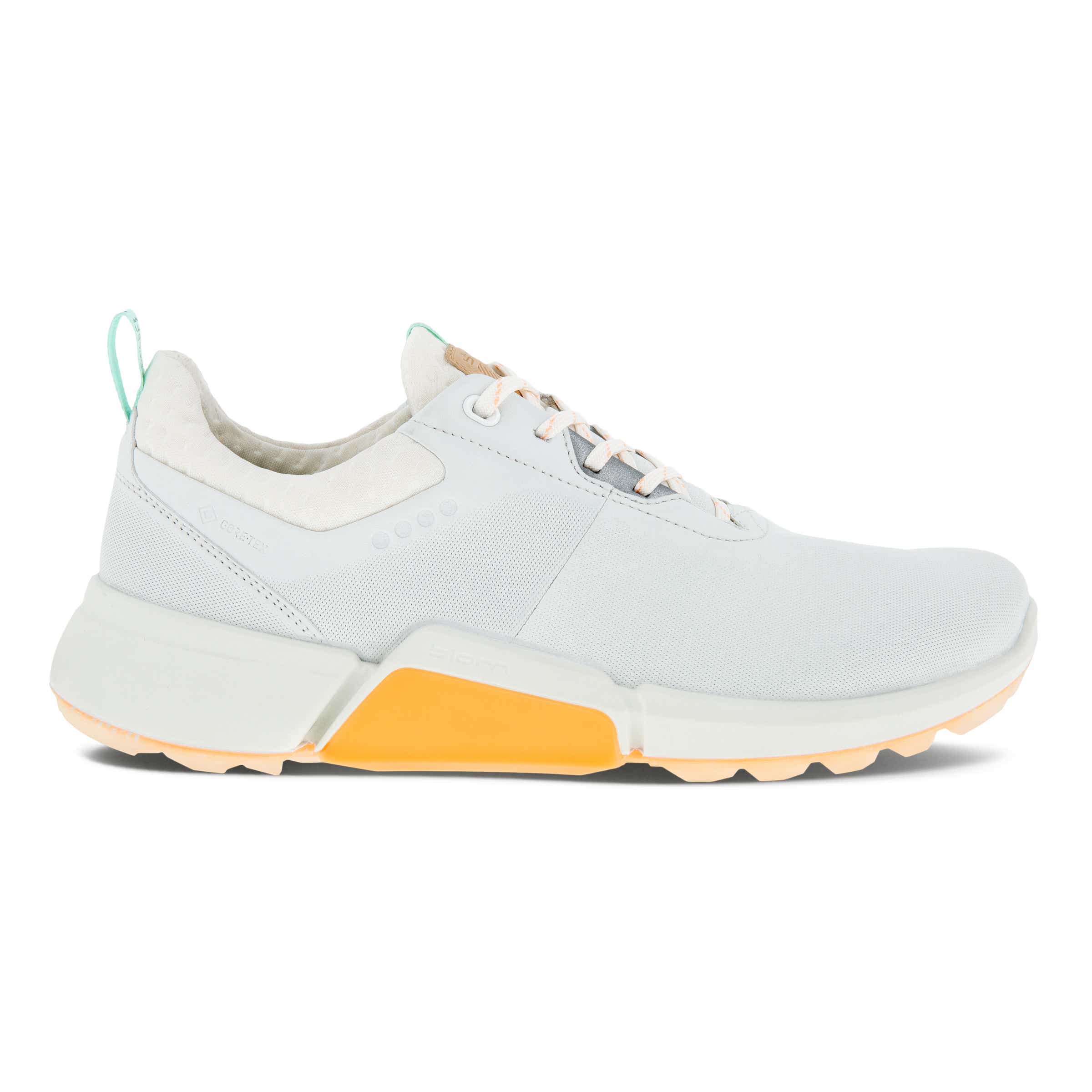 Ladies ECCO® Golf BIOM H4 Leather Gore-Tex Shoe - White - Outside
