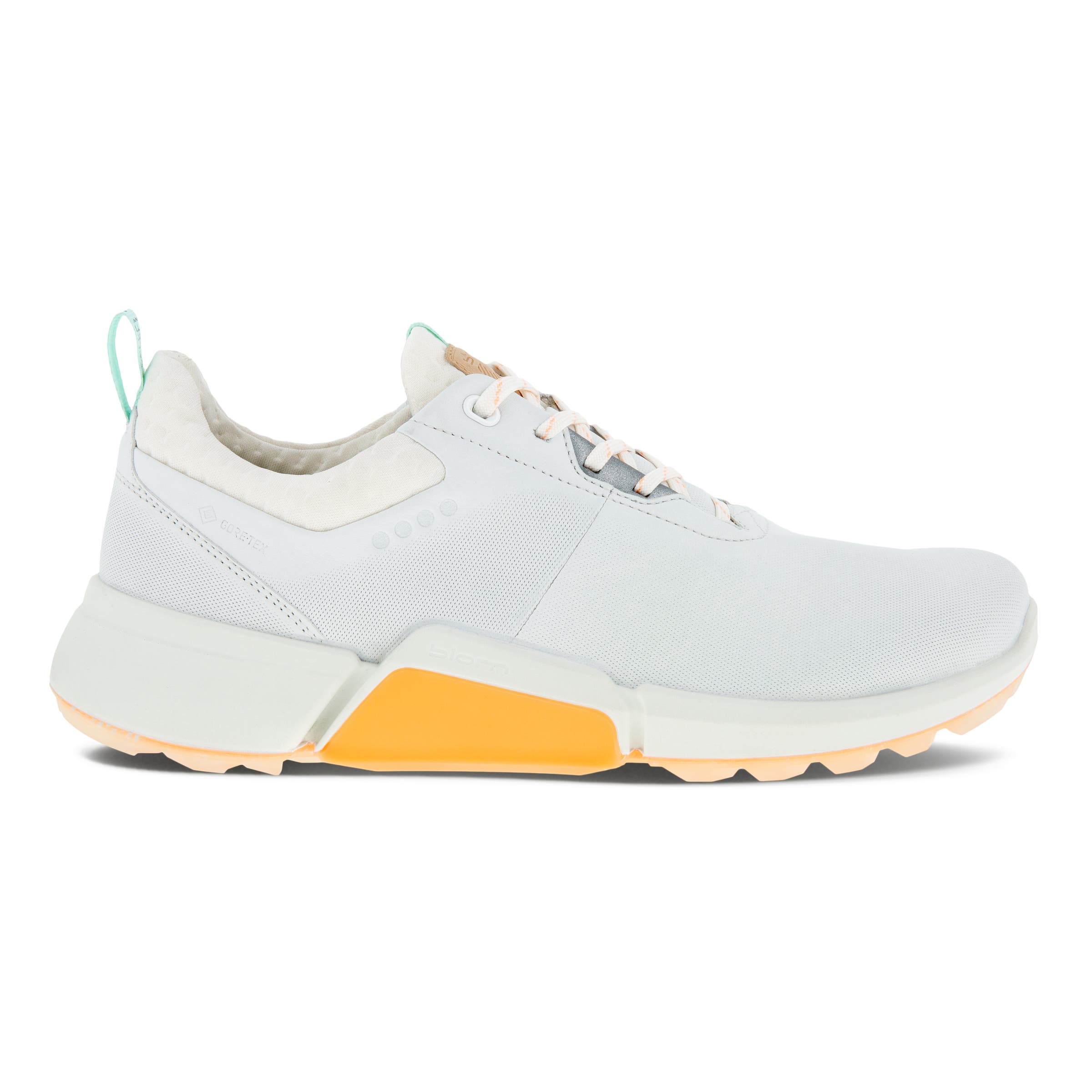 Ladies ECCO® Golf BIOM H4 Leather Gore-Tex Shoe - White - Outside