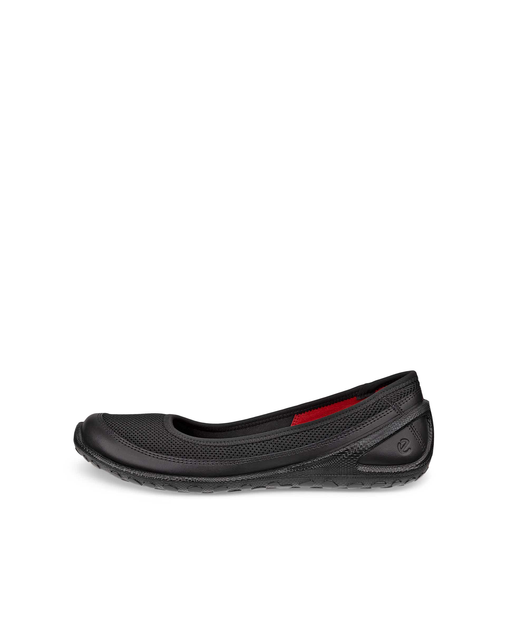 Women's ECCO® Biom Lite Textile Ballerina - Black - Outside