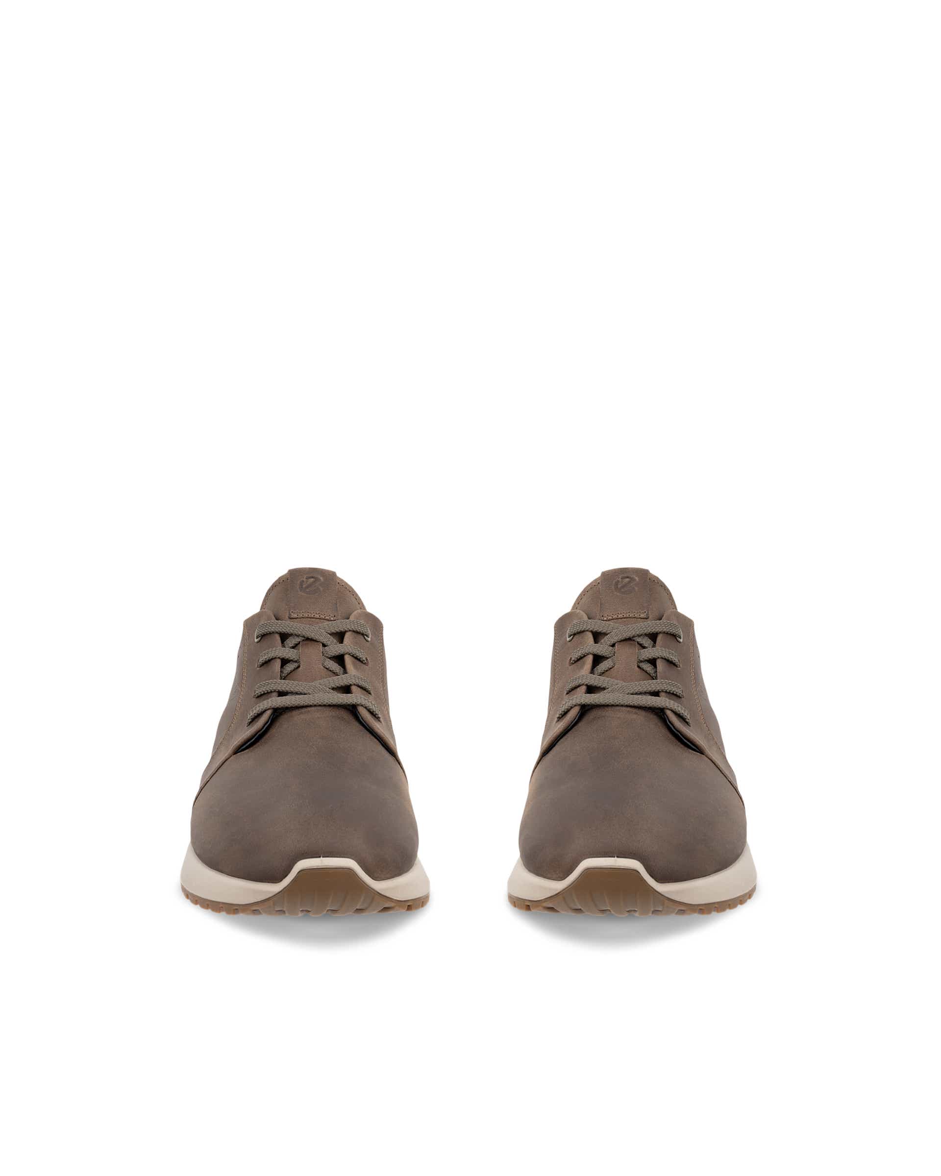 Men's ECCO® ASTIR NEO Nubuck Sneaker Boot - Brown - Front pair