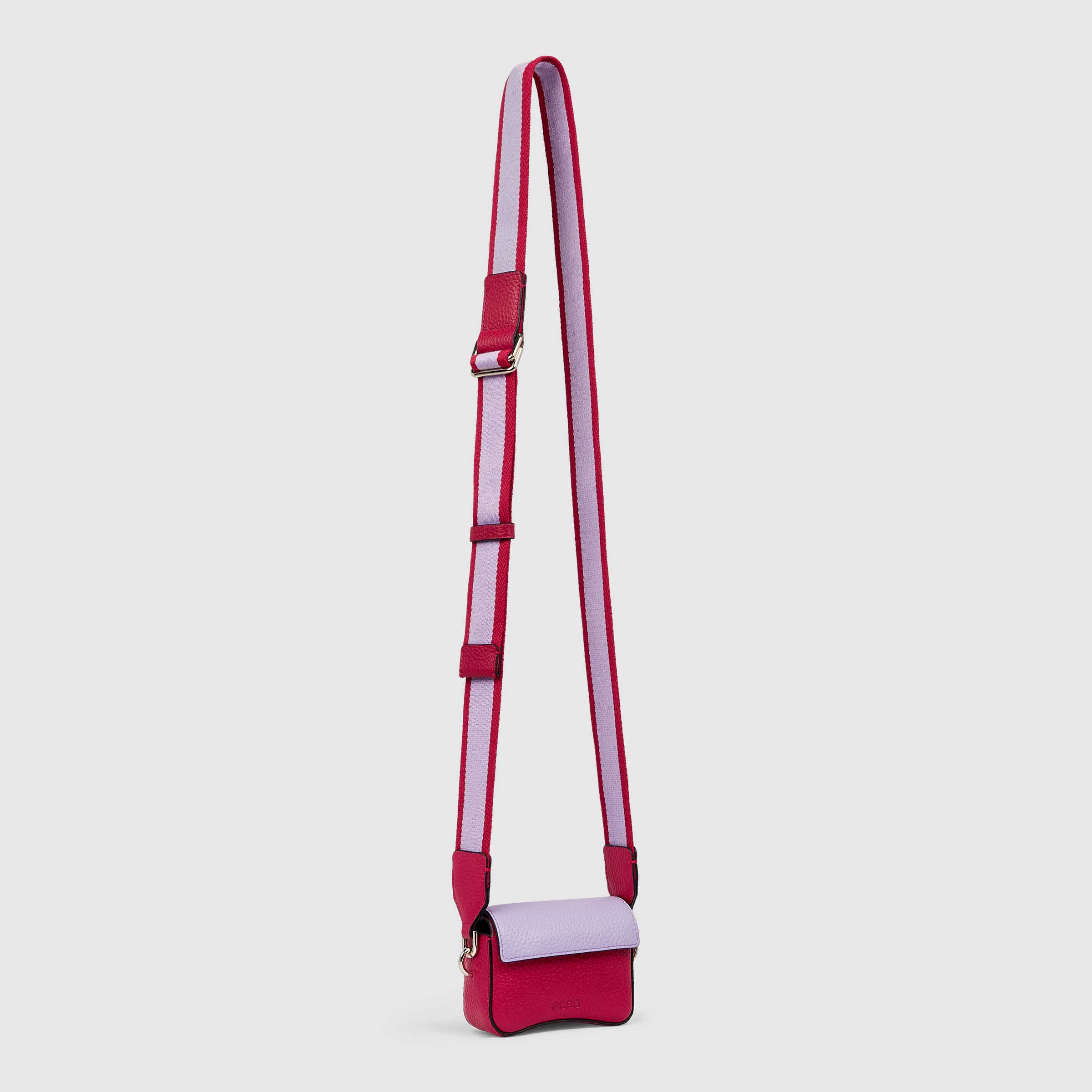 ECCO® Textureblock Leather Crossbody Bag | Red