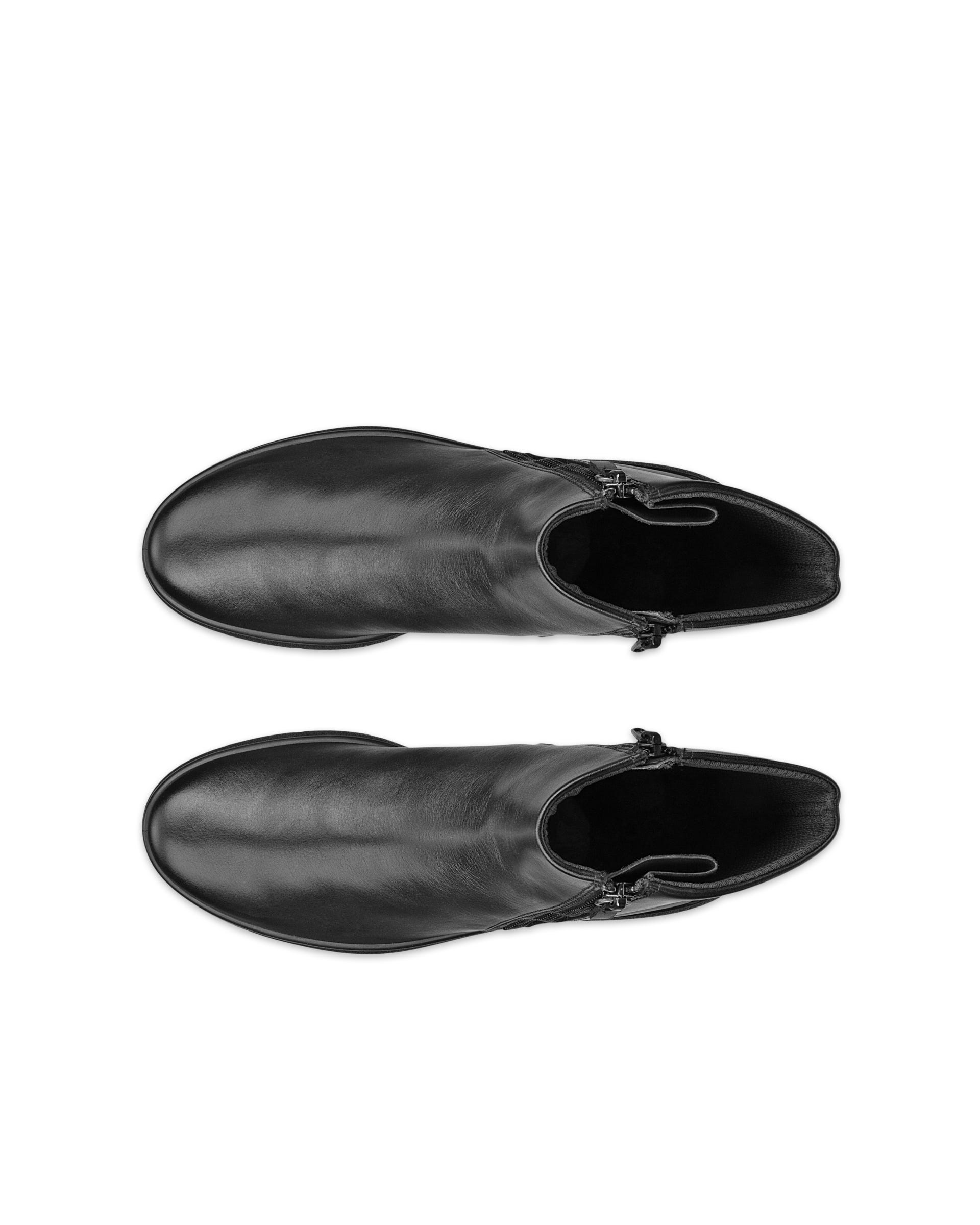 ECCO® BELLA 2 ādas zābaciņi ar rāvējslēdzēju sievietēm - Melns - Outside