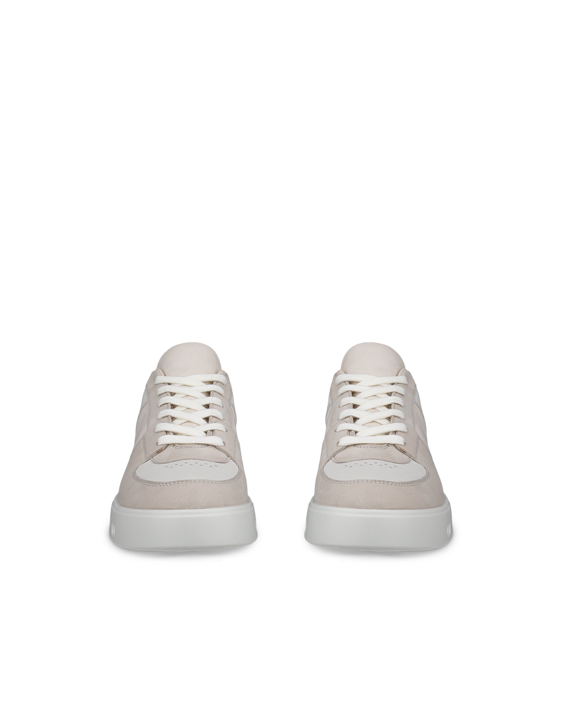 ECCO® STREET 720 baskets en cuir Gore-Tex pour femme - Gris - Front pair
