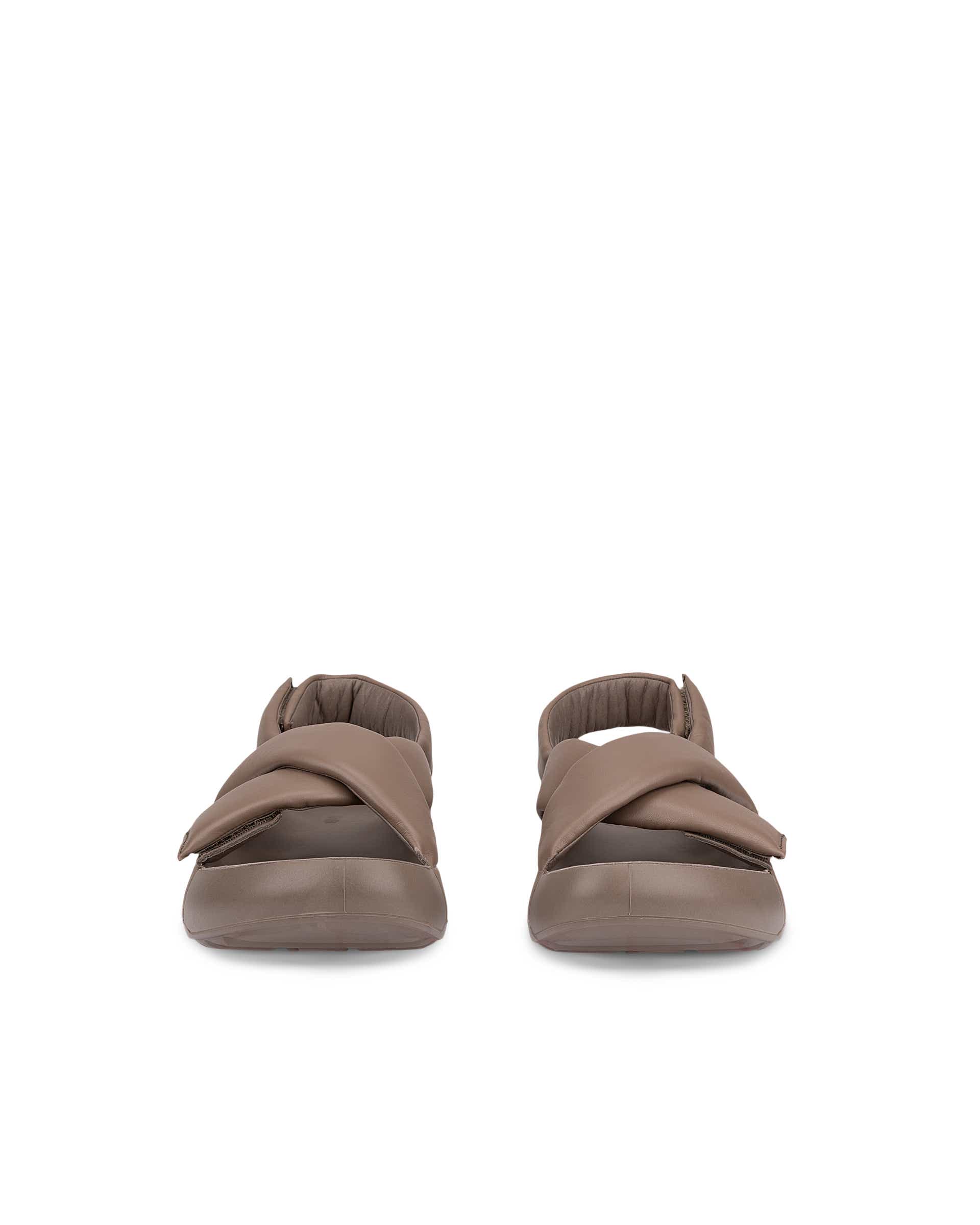 Dámské kožené sandály ECCO® Cozmo PF - Hnědá - Front pair