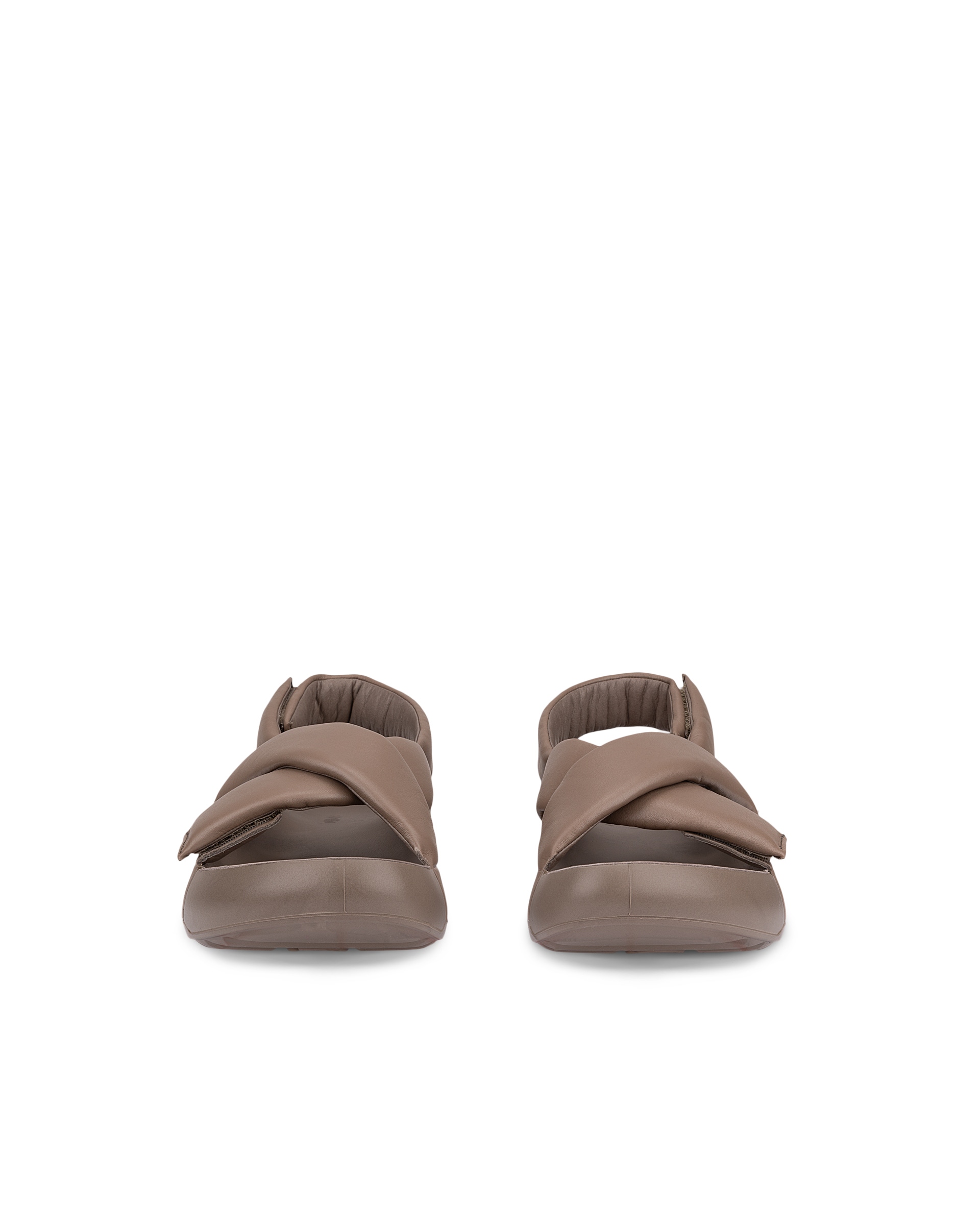 Dámské kožené sandály ECCO® Cozmo PF - Hnědá - Front pair