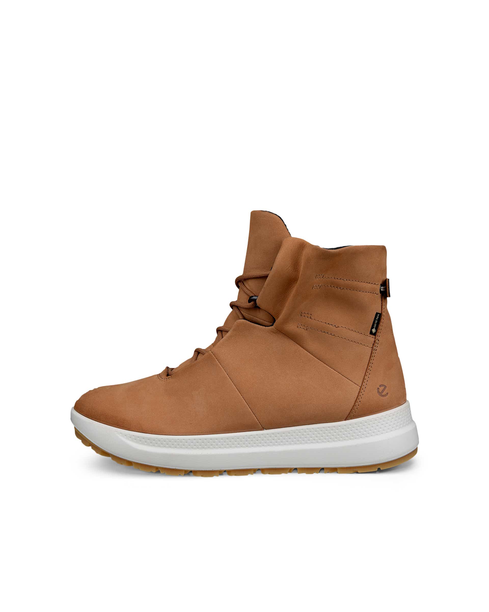 Damskie nubukowe buty outdoor za kostkę Gore-Tex ECCO® SOLICE - Brązowy - Outside