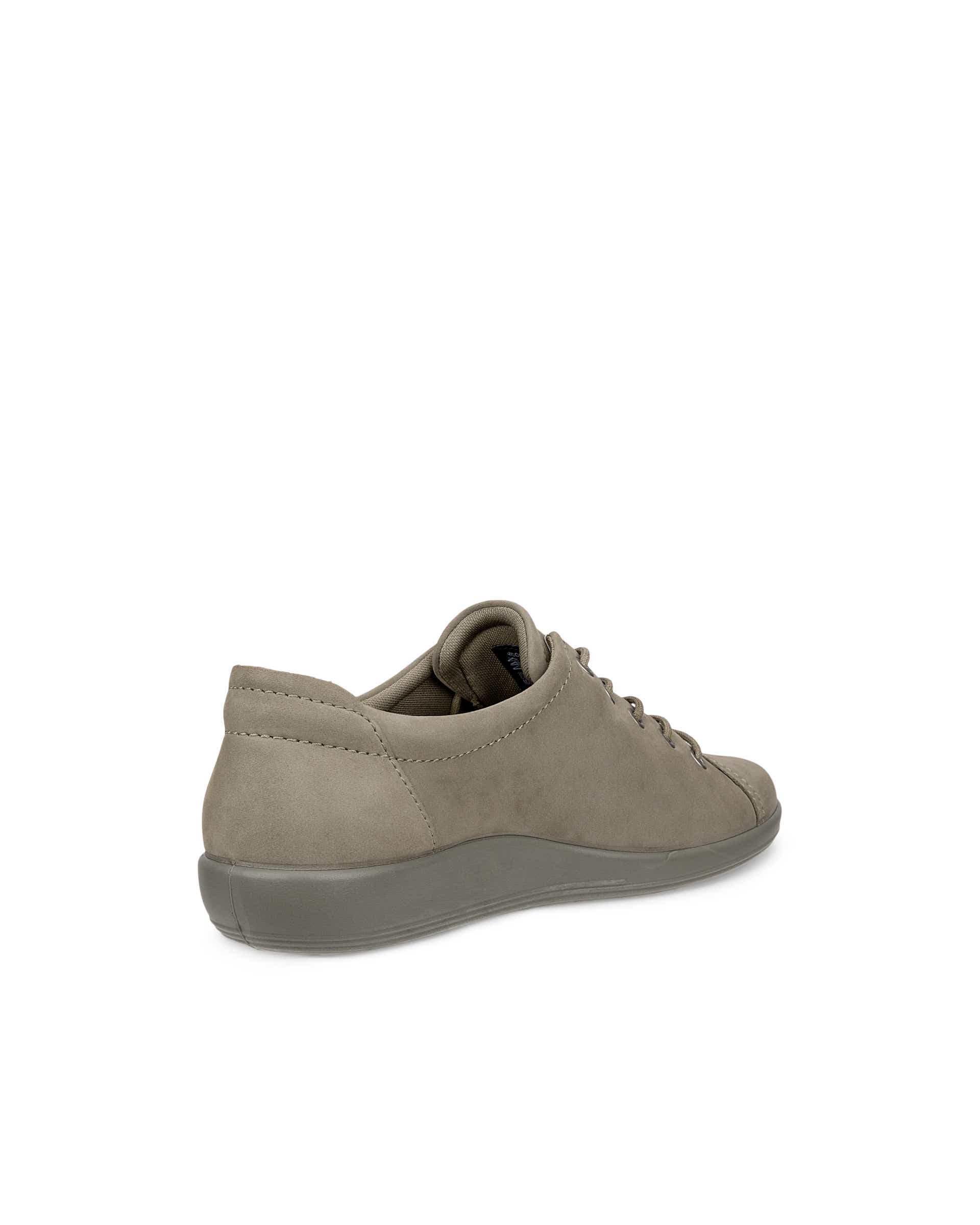 ECCO® SOFT 2.0 chaussures de marche en nubuck pour femme - Vert - Back