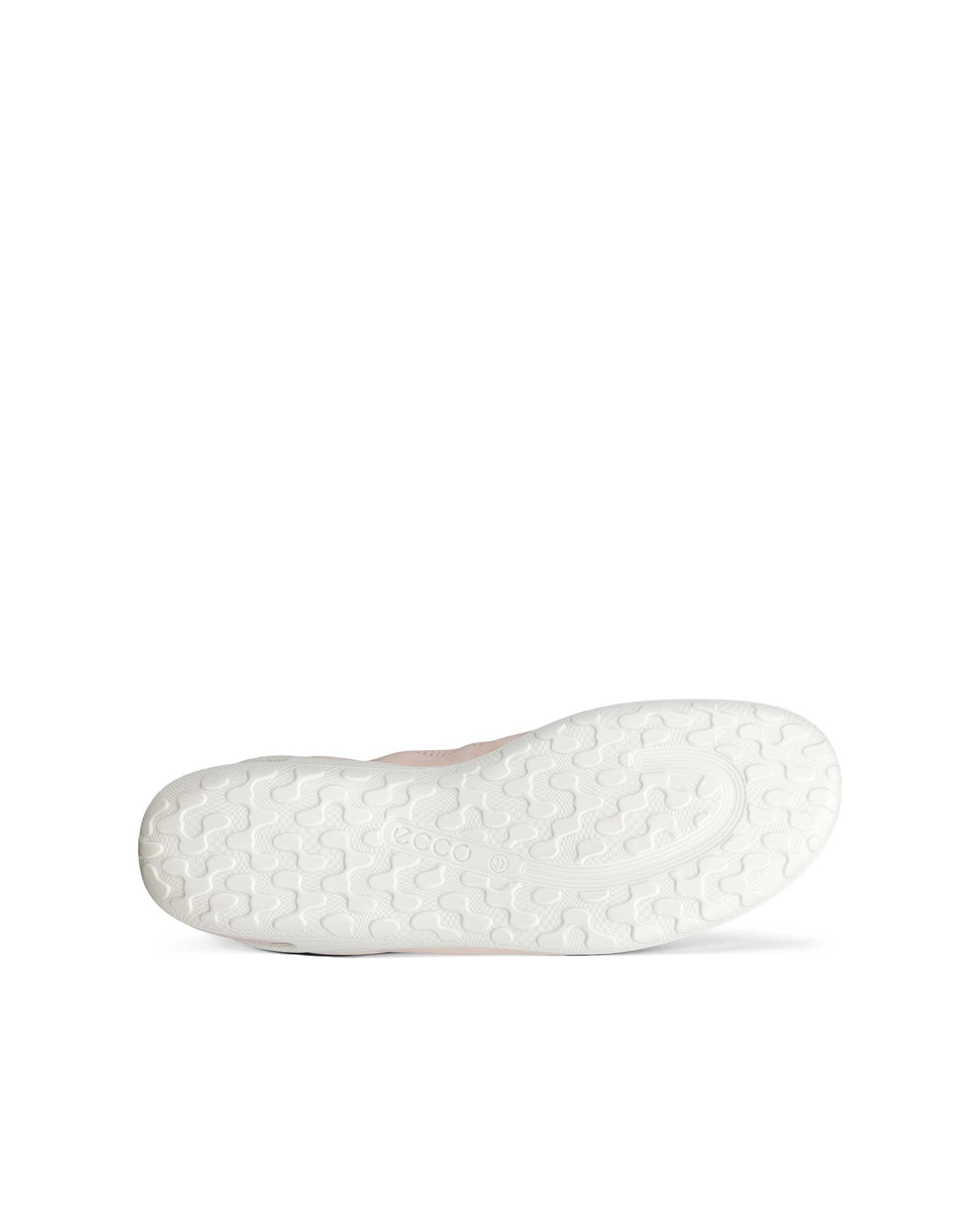 Damskie sznurowane buty z nubuku ECCO® BIOM LITE - Różowy - Sole