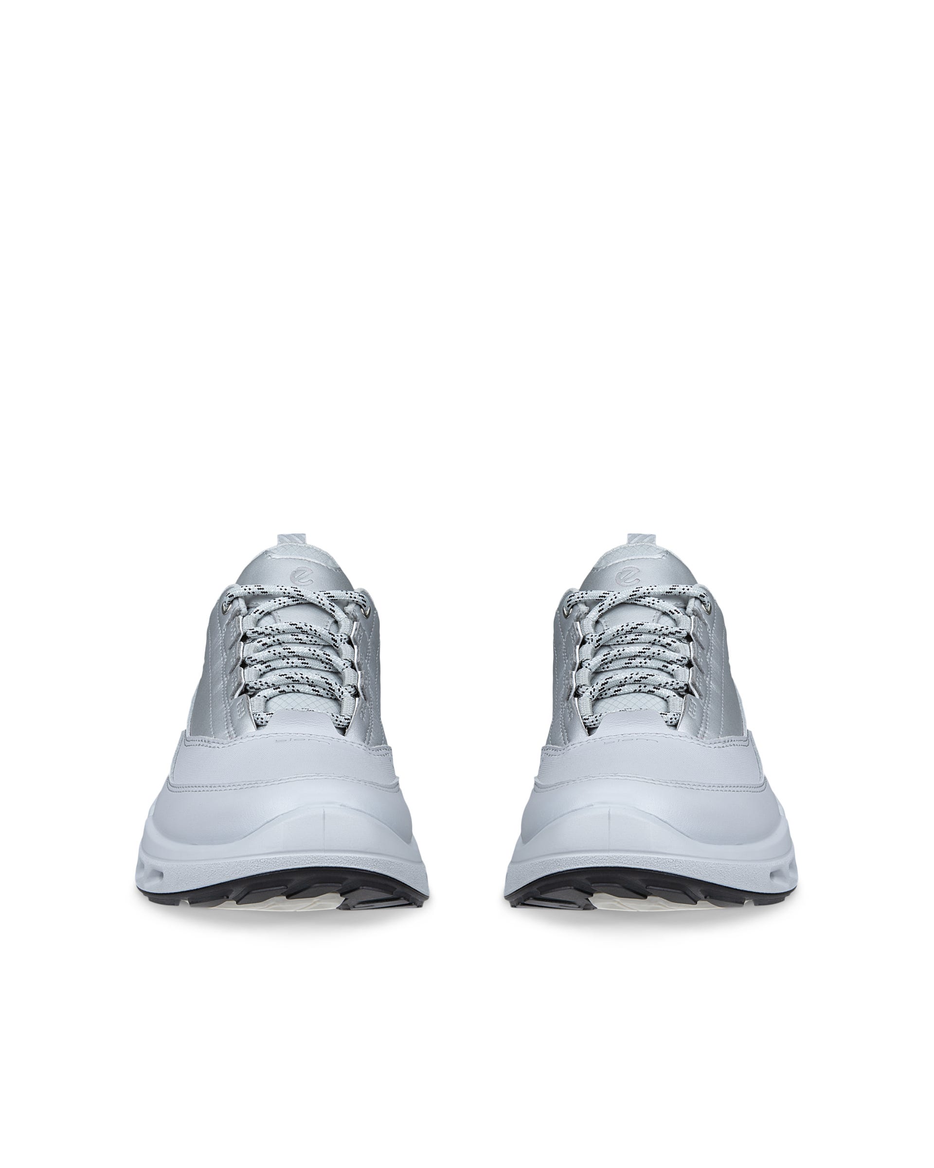 ECCO® BIOM 720 baskets en cuir Gore-Tex pour femme - Gris - Front pair