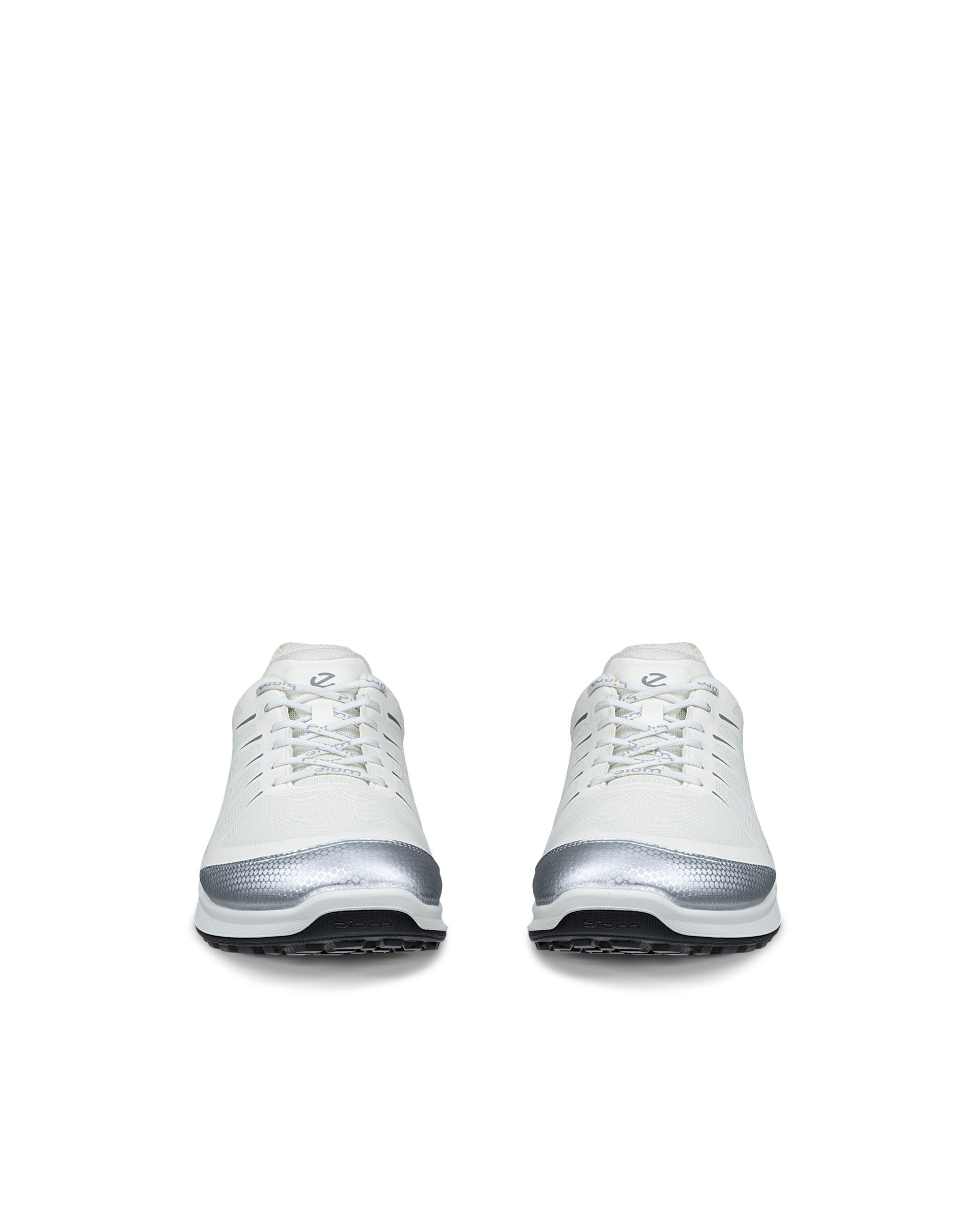 Men's ECCO® BIOM ENERGI Textile Trainer - White - Front pair