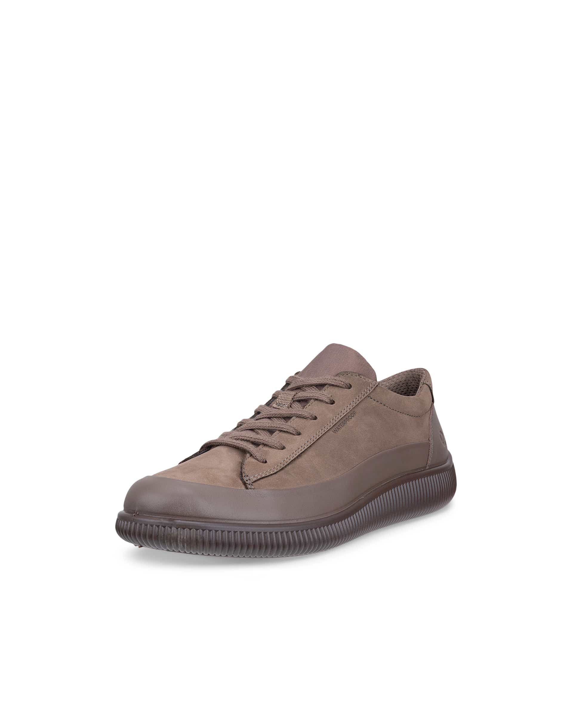 Sapatos impermeáveis nobuck mulher ECCO® SOFT ZERO - Castanho - Main