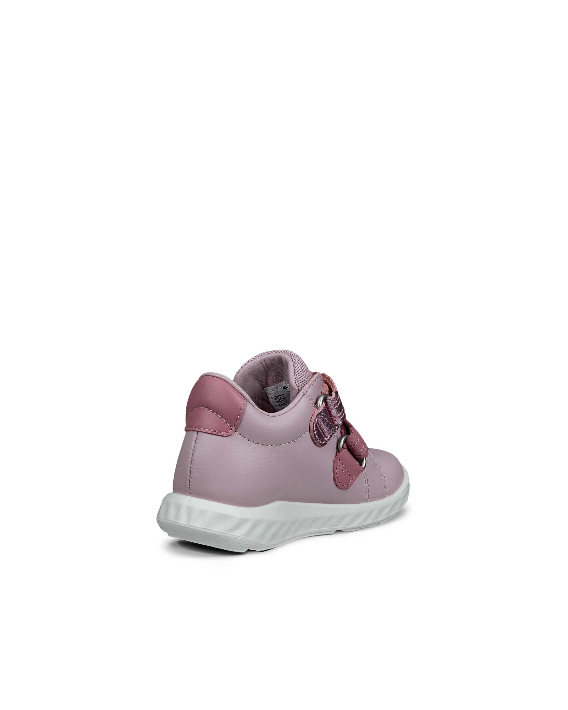 ECCO® SP.1 LITE INFANT baskets en cuir à scratch pour enfant - Rose - Back