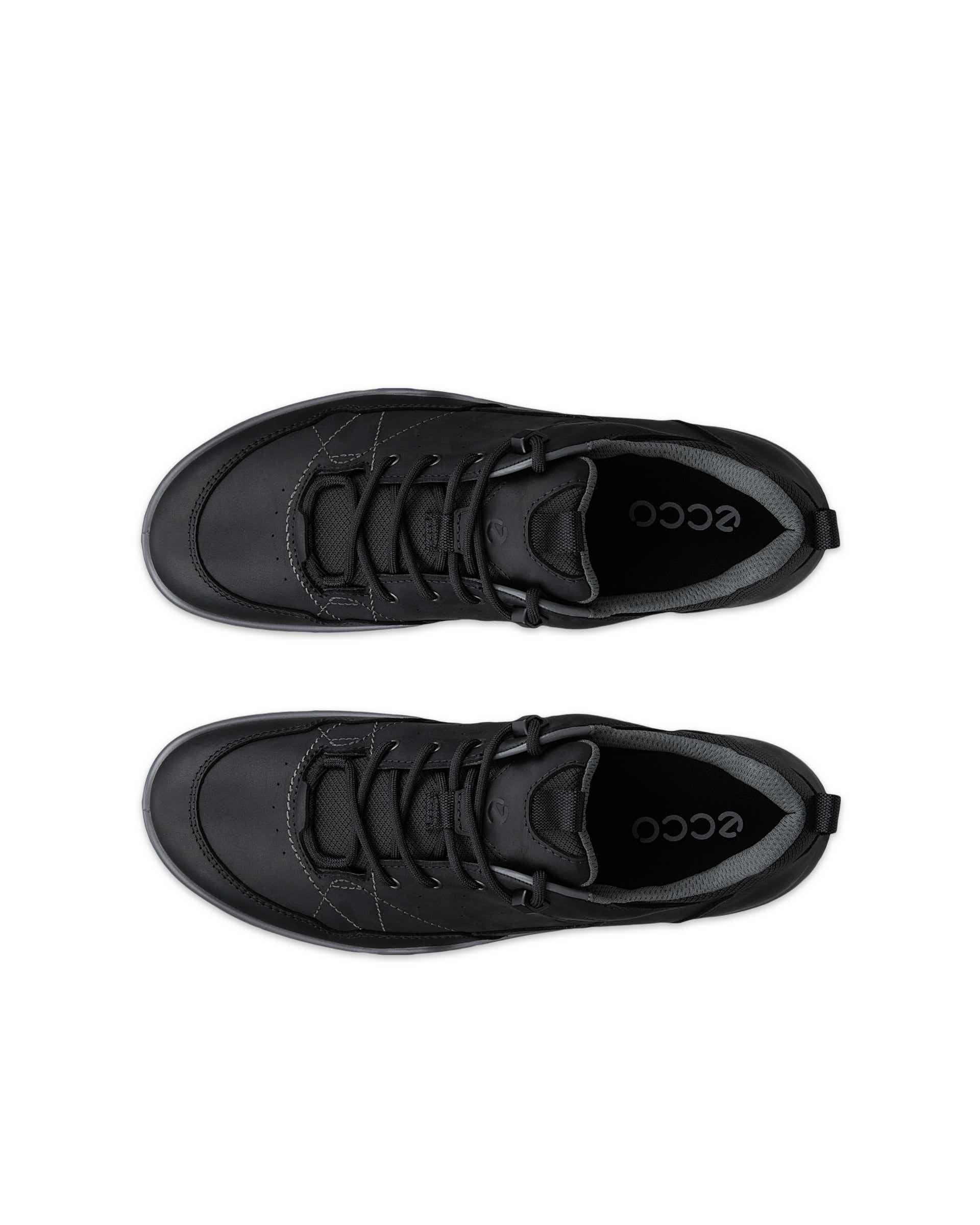 ECCO® RECEPTOR TREKK chaussures de randonnée imperméable en nubuck pour homme - Noir - Top left pair