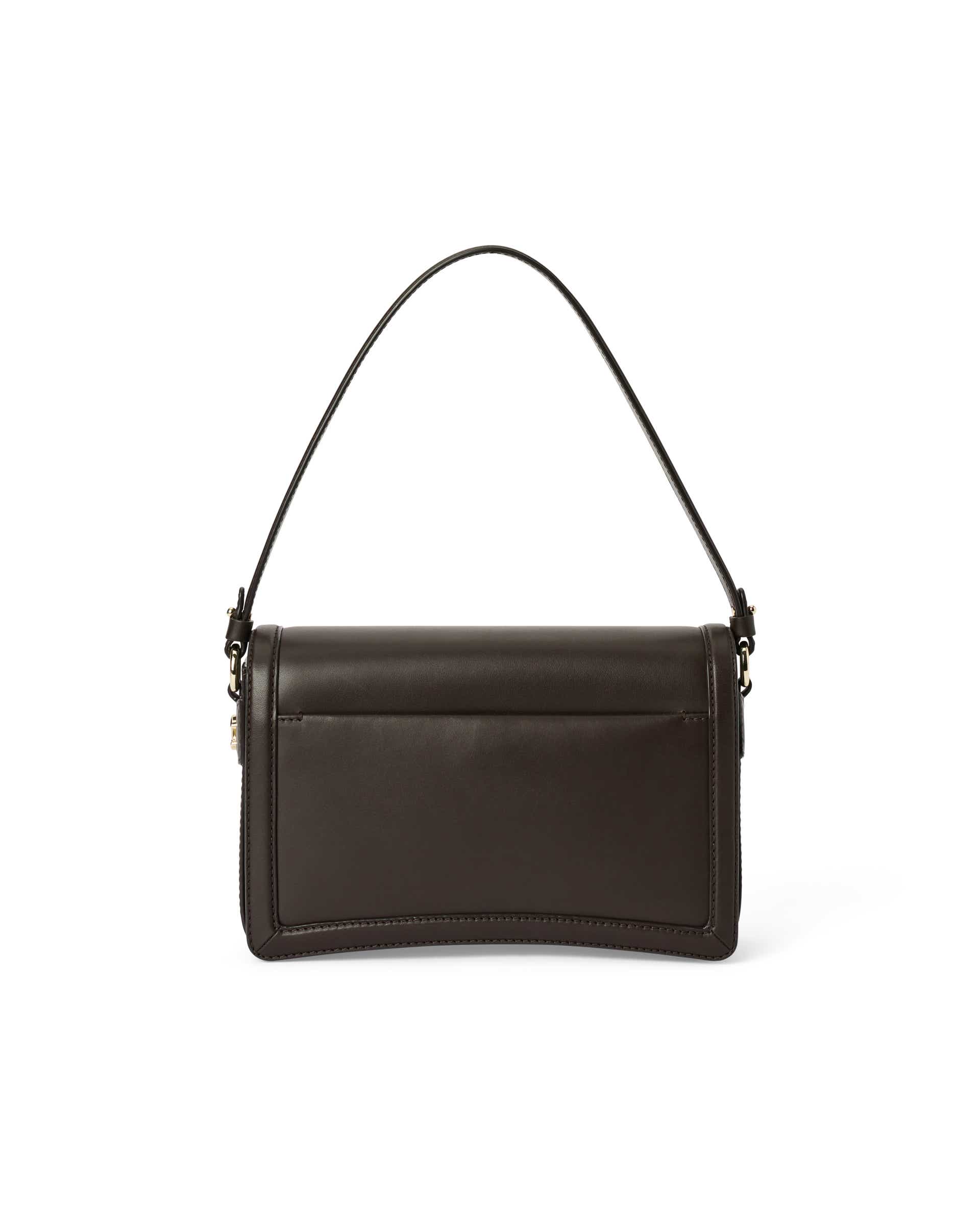 Women's ECCO® PINCH BAG Leather Pinch Crossbody Bag - Brown - Back