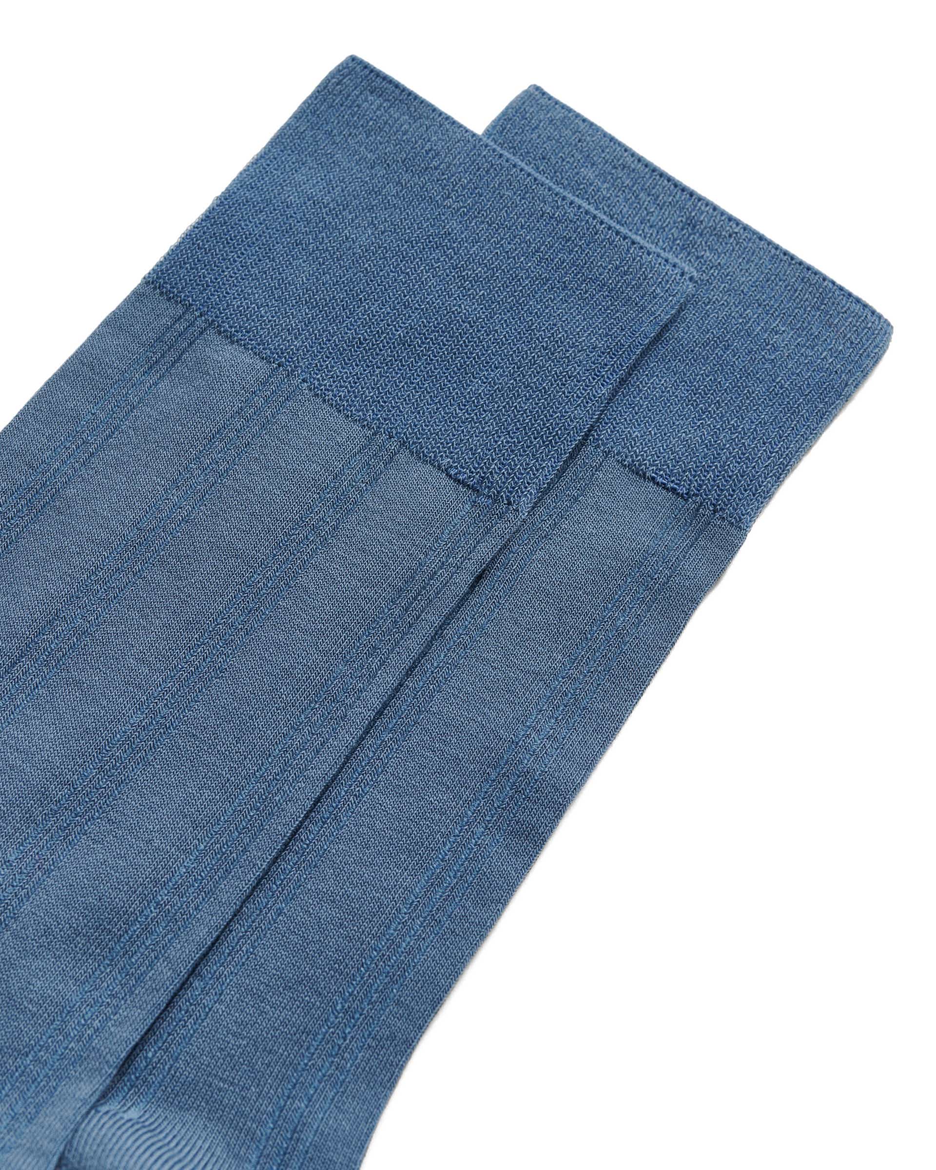 ECCO® Casual Herren Gerippte Socken - Blau - Detail-1