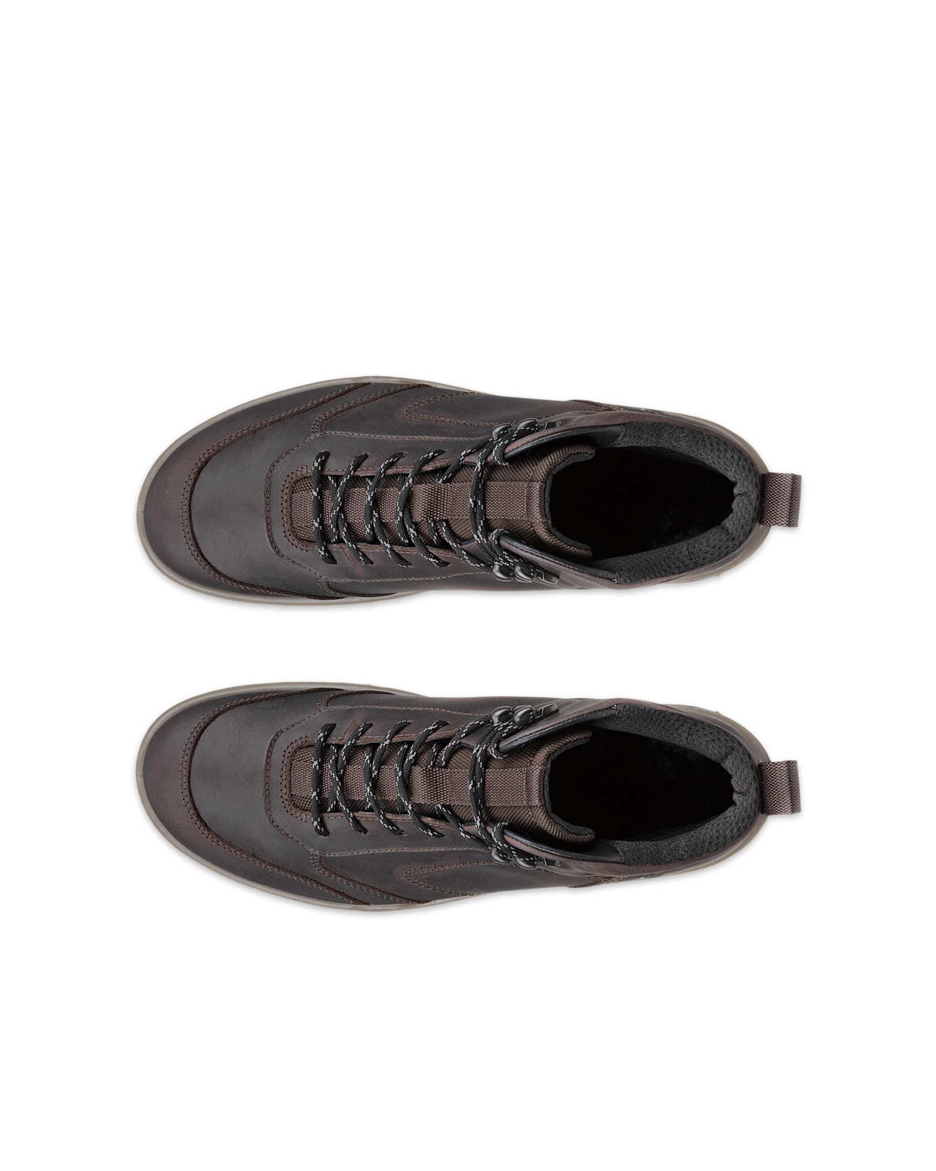 Men's ECCO® XPEDITION III Nubuck Waterproof Mid-Cut Outdoor Boot - Brown - Top left pair