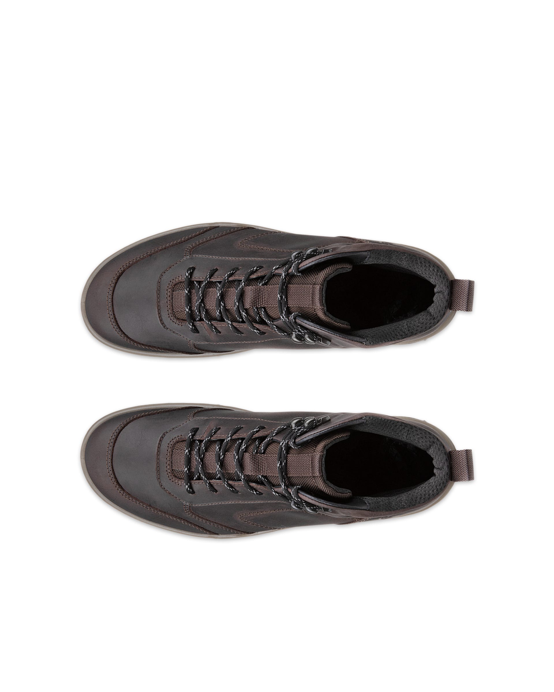 Men's ECCO® XPEDITION III Nubuck Waterproof Mid-Cut Outdoor Boot - Brown - Top left pair