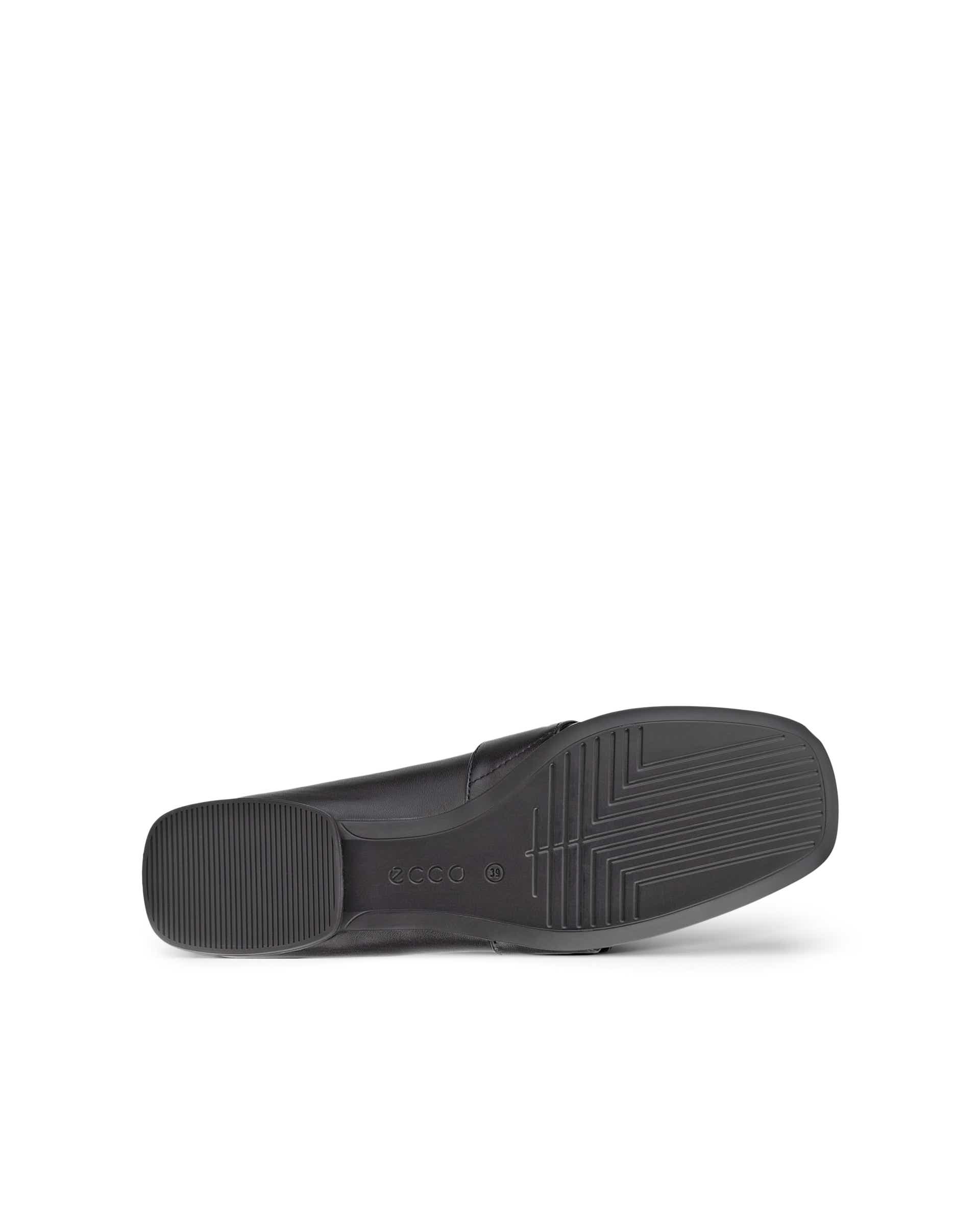 ECCO® Anine Squared mocassins en cuir pour femme - Noir - Sole