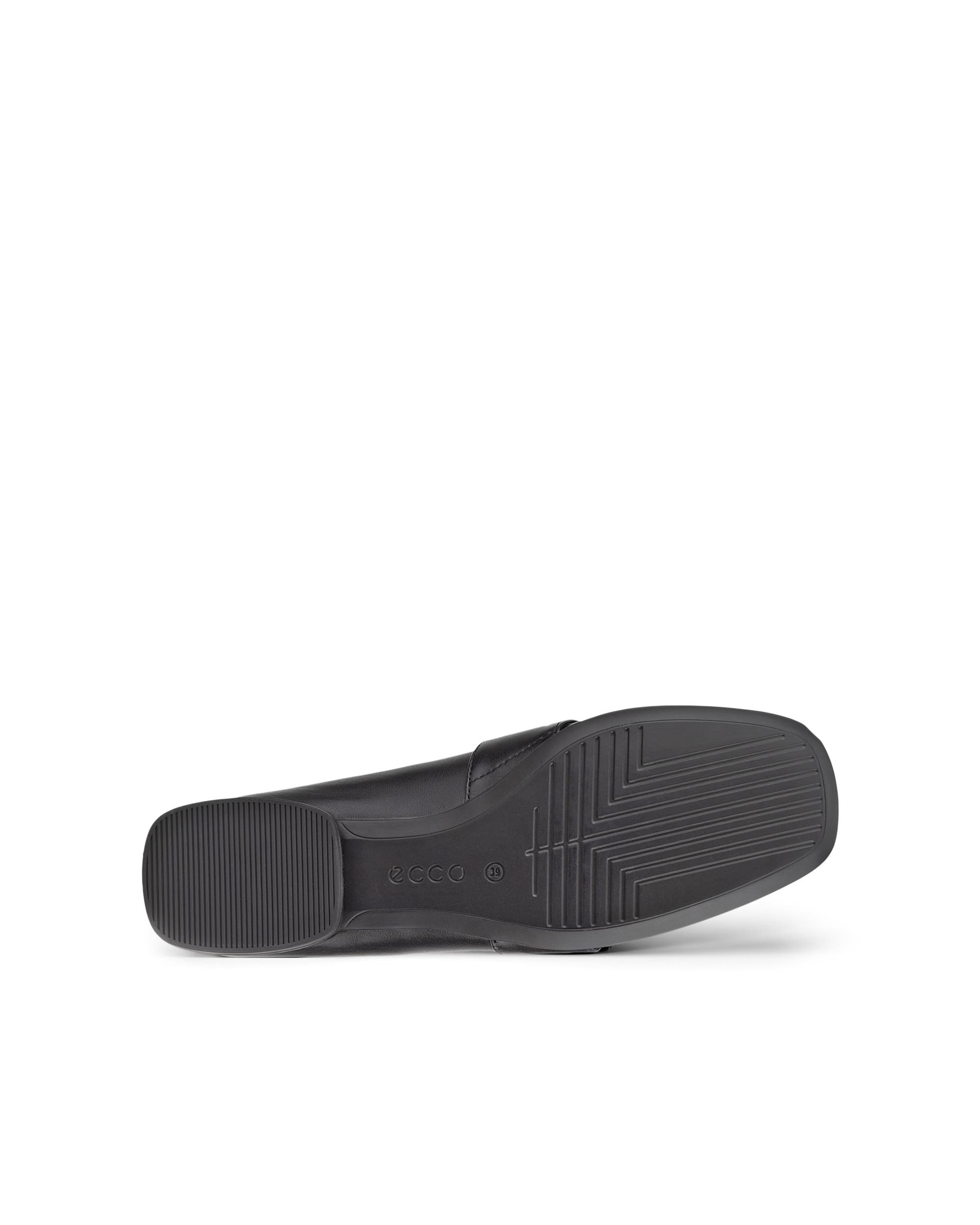 Mocassins couro mulher ECCO® Anine Squared - Preto - Sole