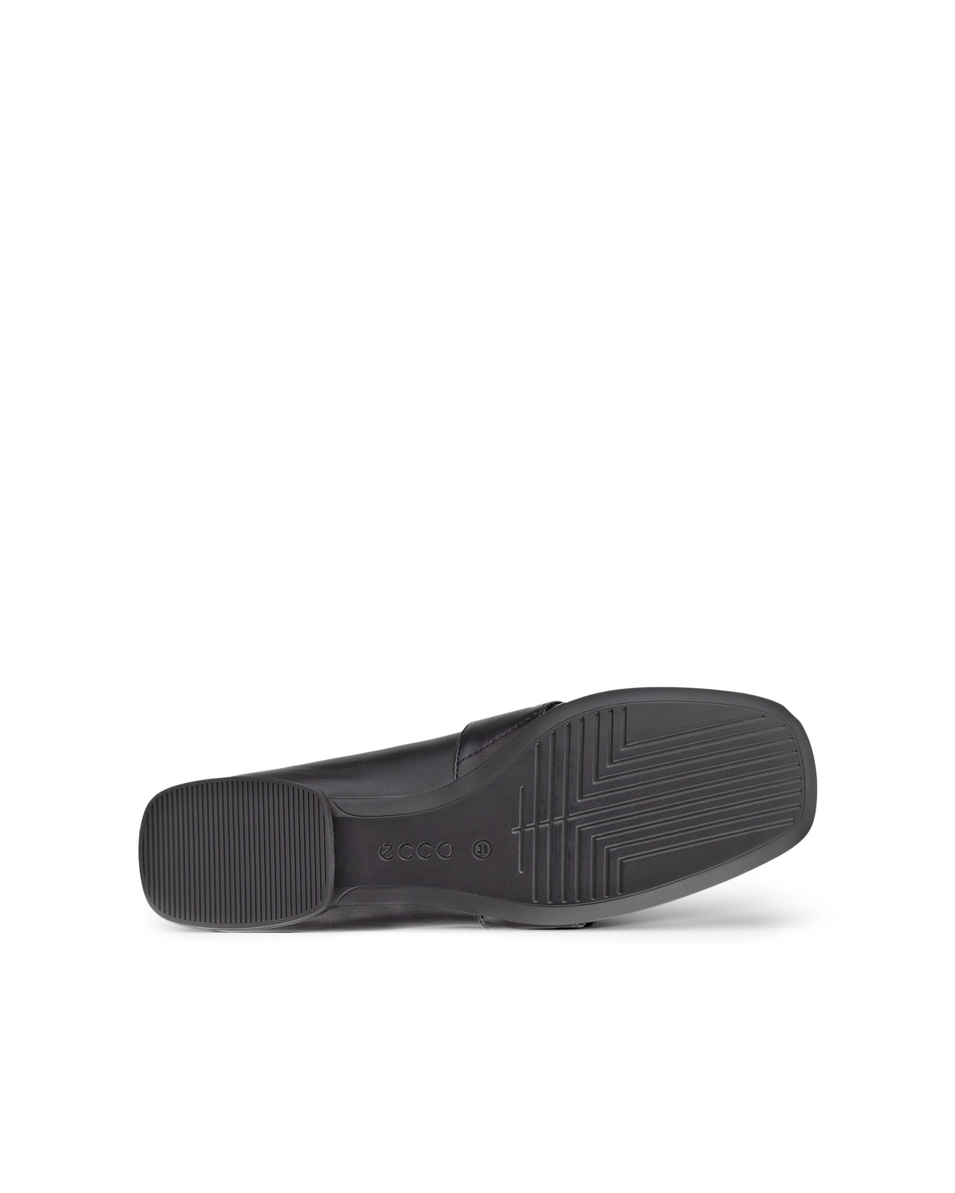 ECCO® Anine Squared mocassins en cuir pour femme - Noir - Sole
