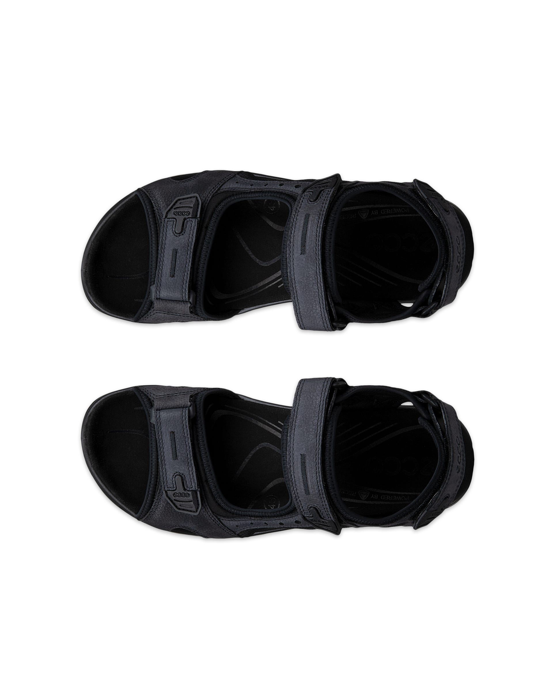 Sandale de marche nubuck ECCO® OFFROAD pour hommes - Noir - Top left pair