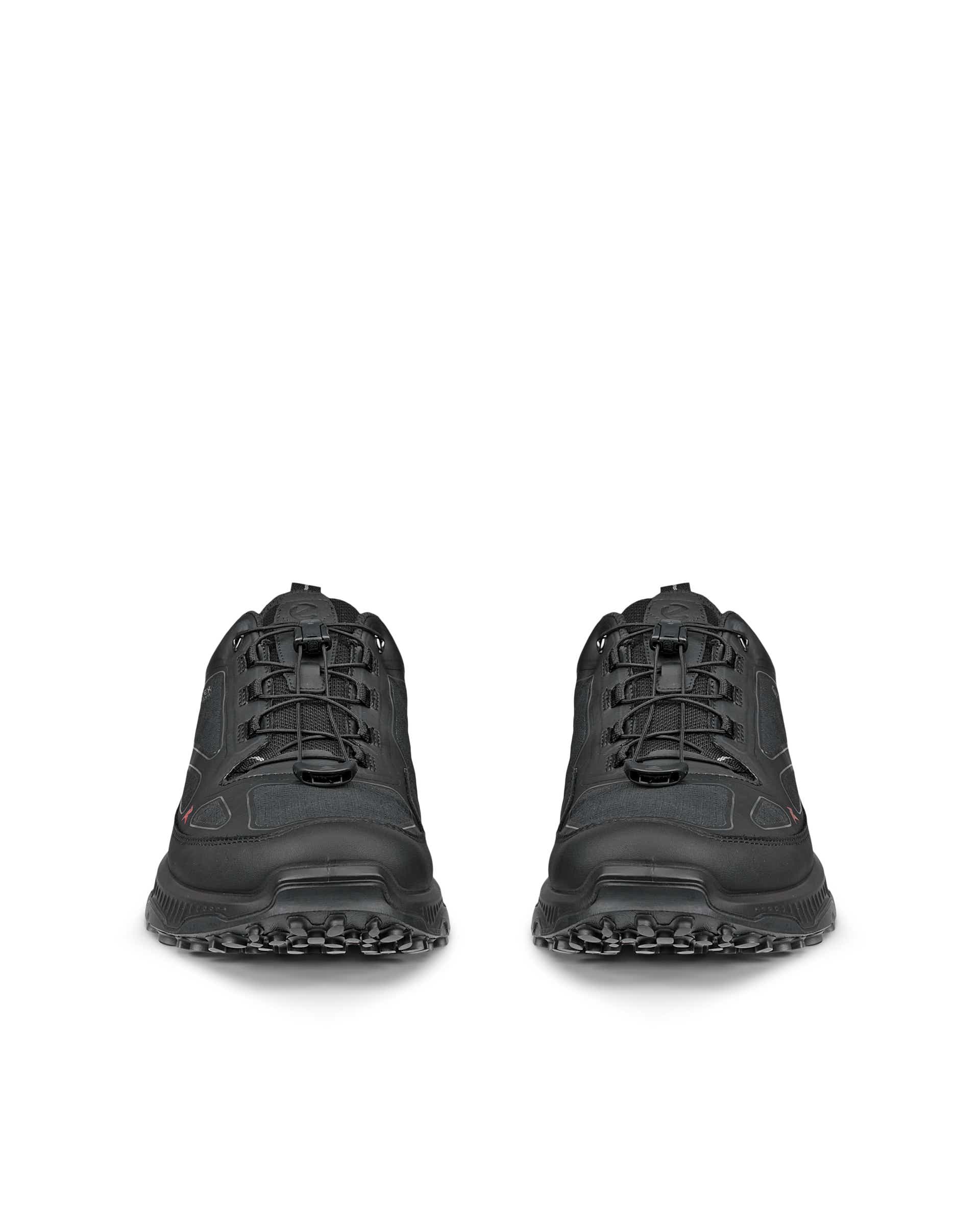Men's ECCO® RECEPTOR XP Textile Gore-Tex Outdoor Trainer - Black - Front pair