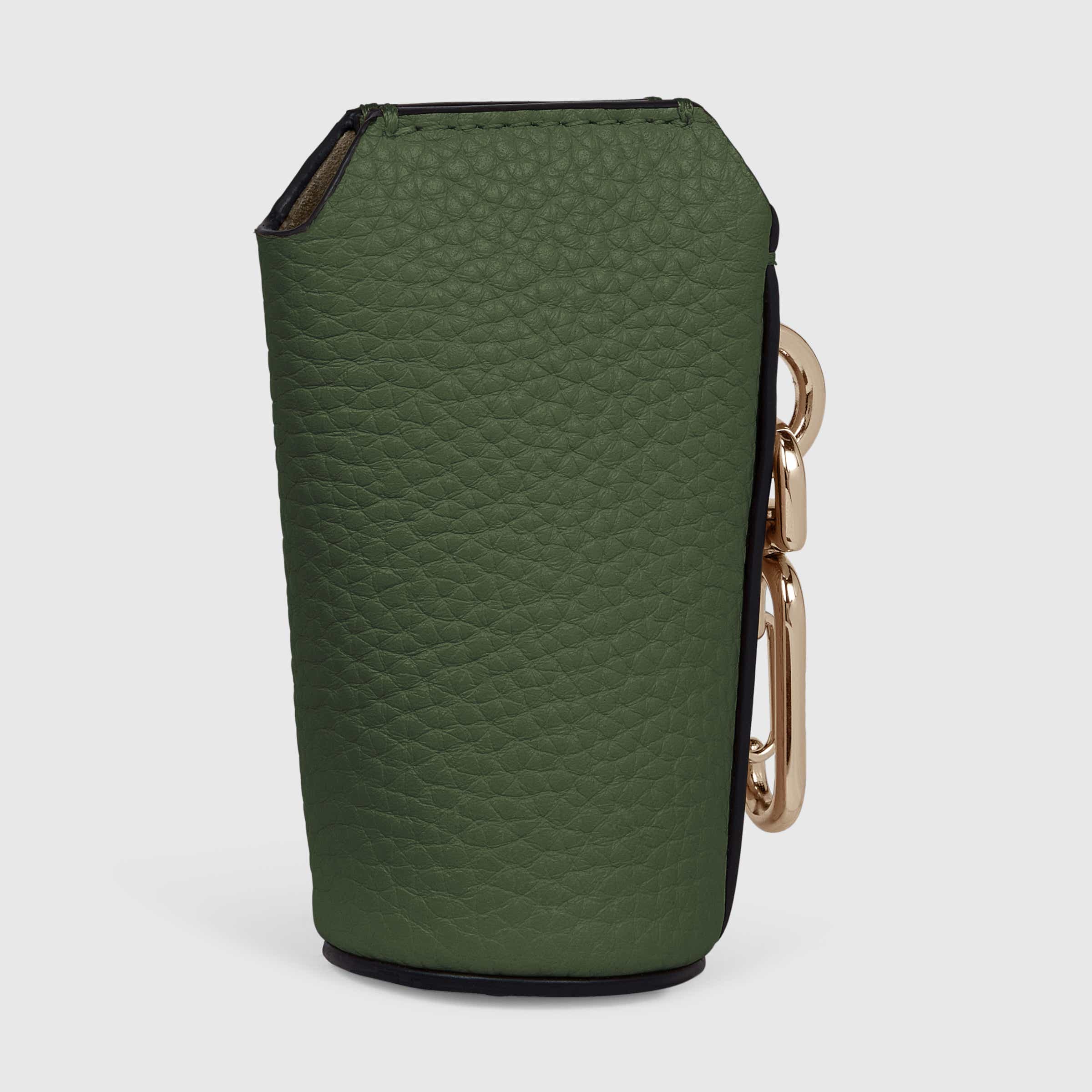 ECCO® Textureblock Pot Mini Leather Pouch Wallet | Green ECCO® Textureblock Pot Mini Leather Pouch Wallet | Green