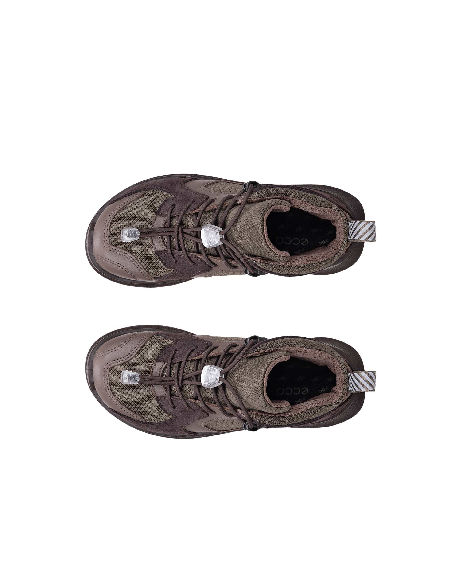 ECCO® BIOM 2.2 K Kinder Halbhoher Stiefel aus Textil - Braun - Top left pair