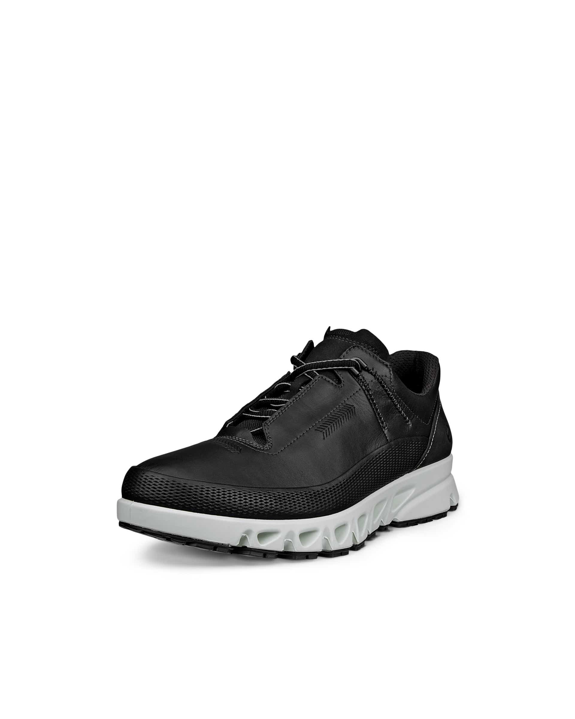 Men's ECCO® Multi-Vent Leather Gore-Tex Shoe - Black - Main