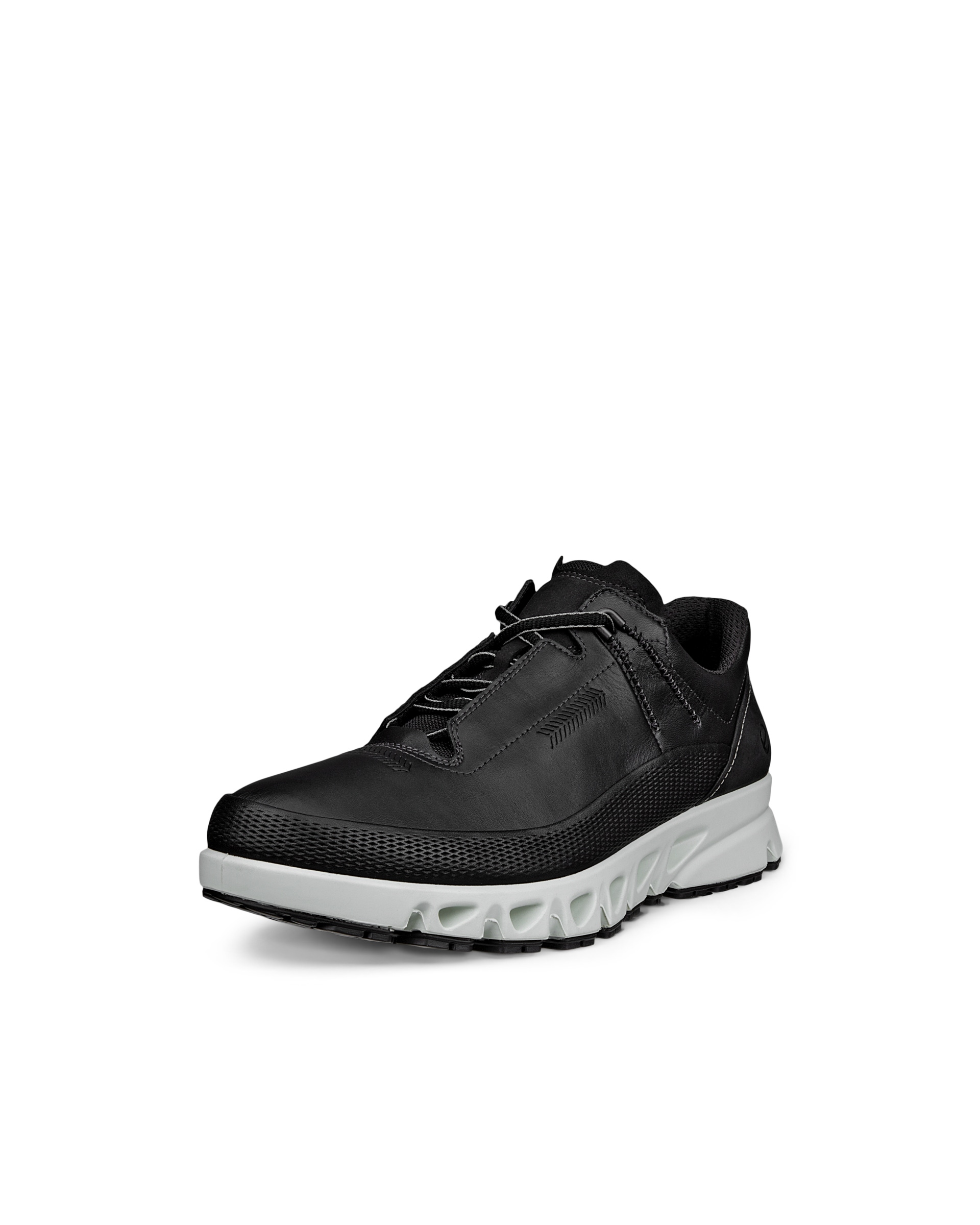 Men's ECCOยฎ Multi-Vent Leather Gore-Tex Shoe - Black - Main