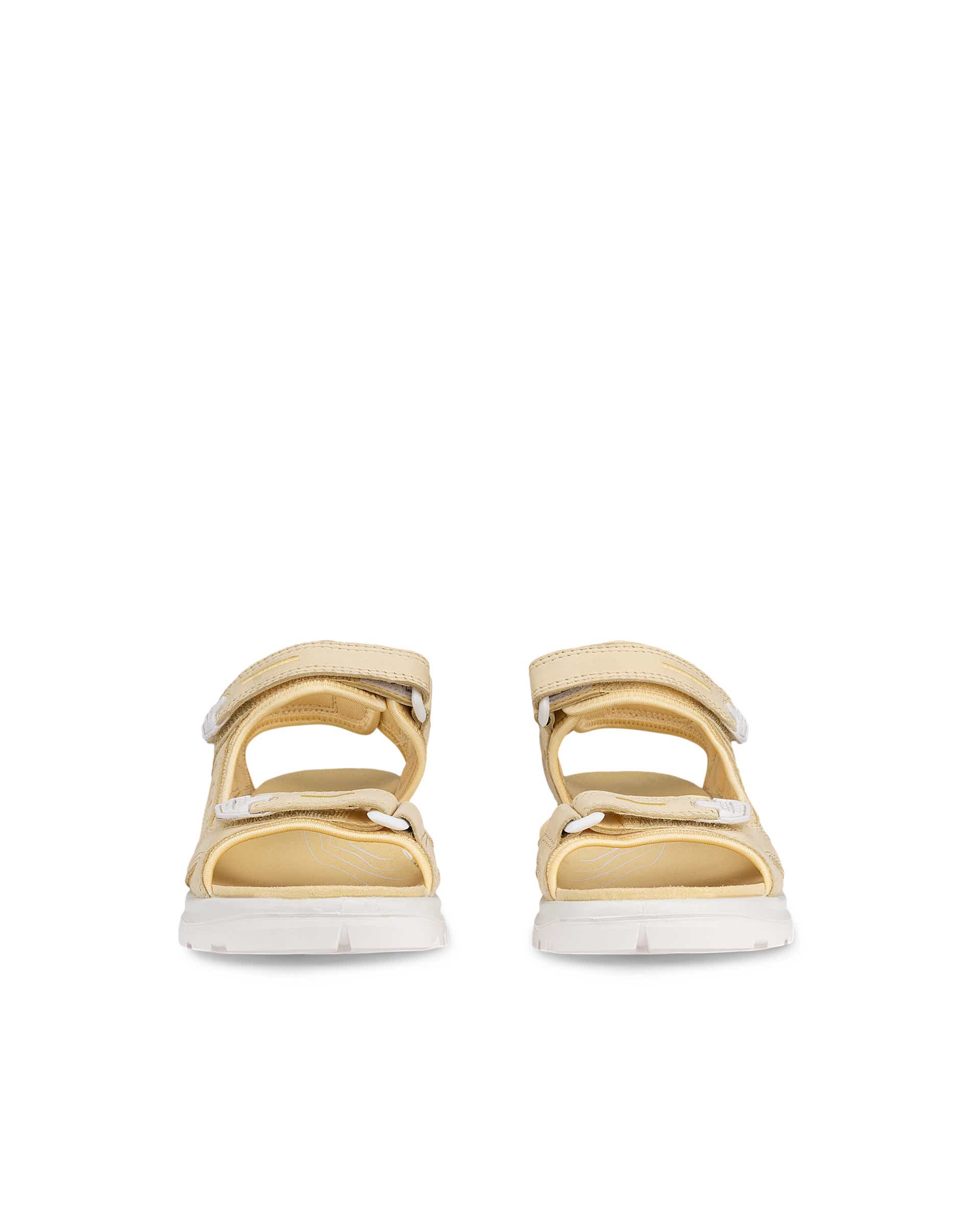 Women's ECCO® Offroad Nubuck Outdoor Sandal - Yellow - Front pair