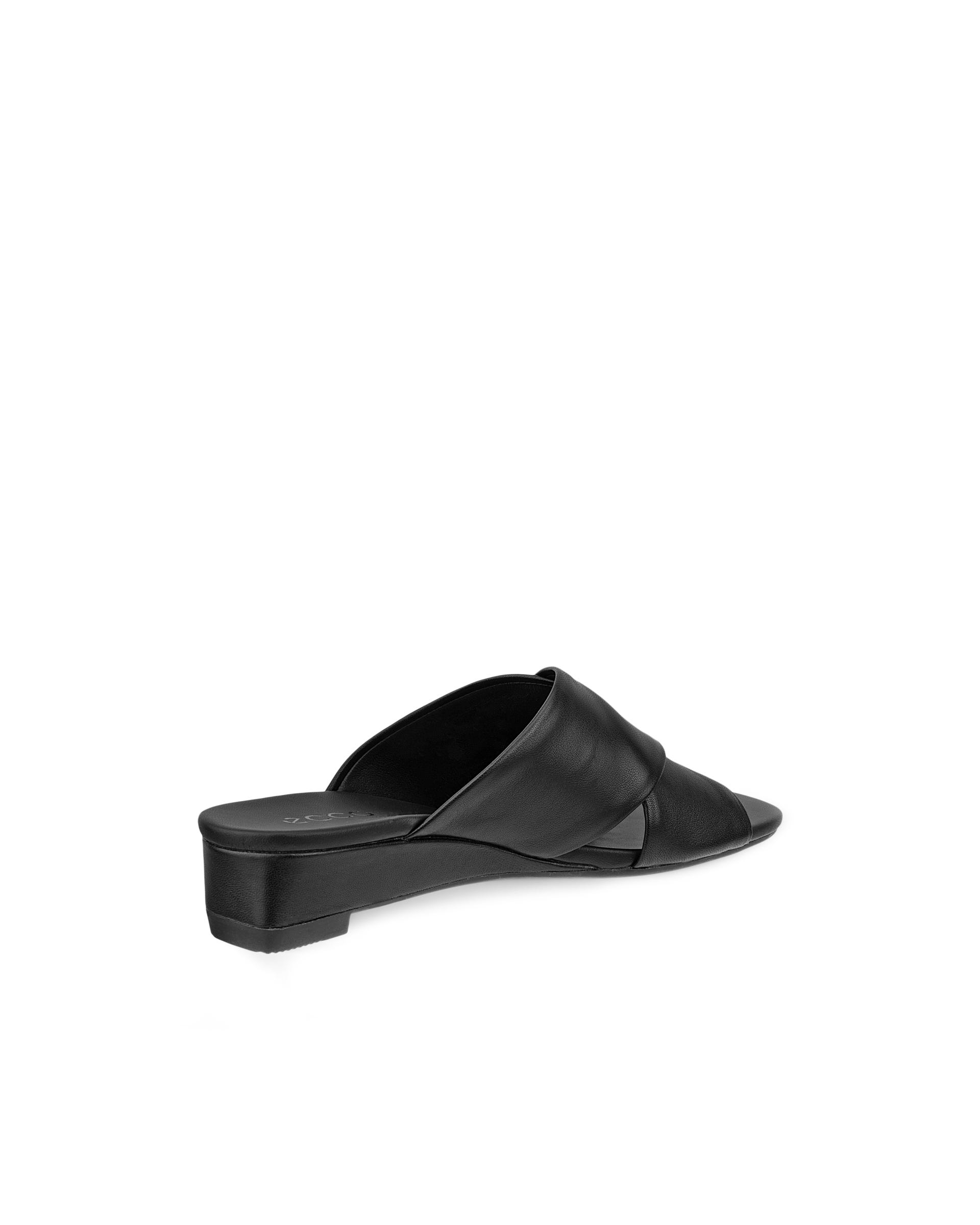 ECCO ASTRID WEDGE WOMEN'S SLIDE - Black - Back