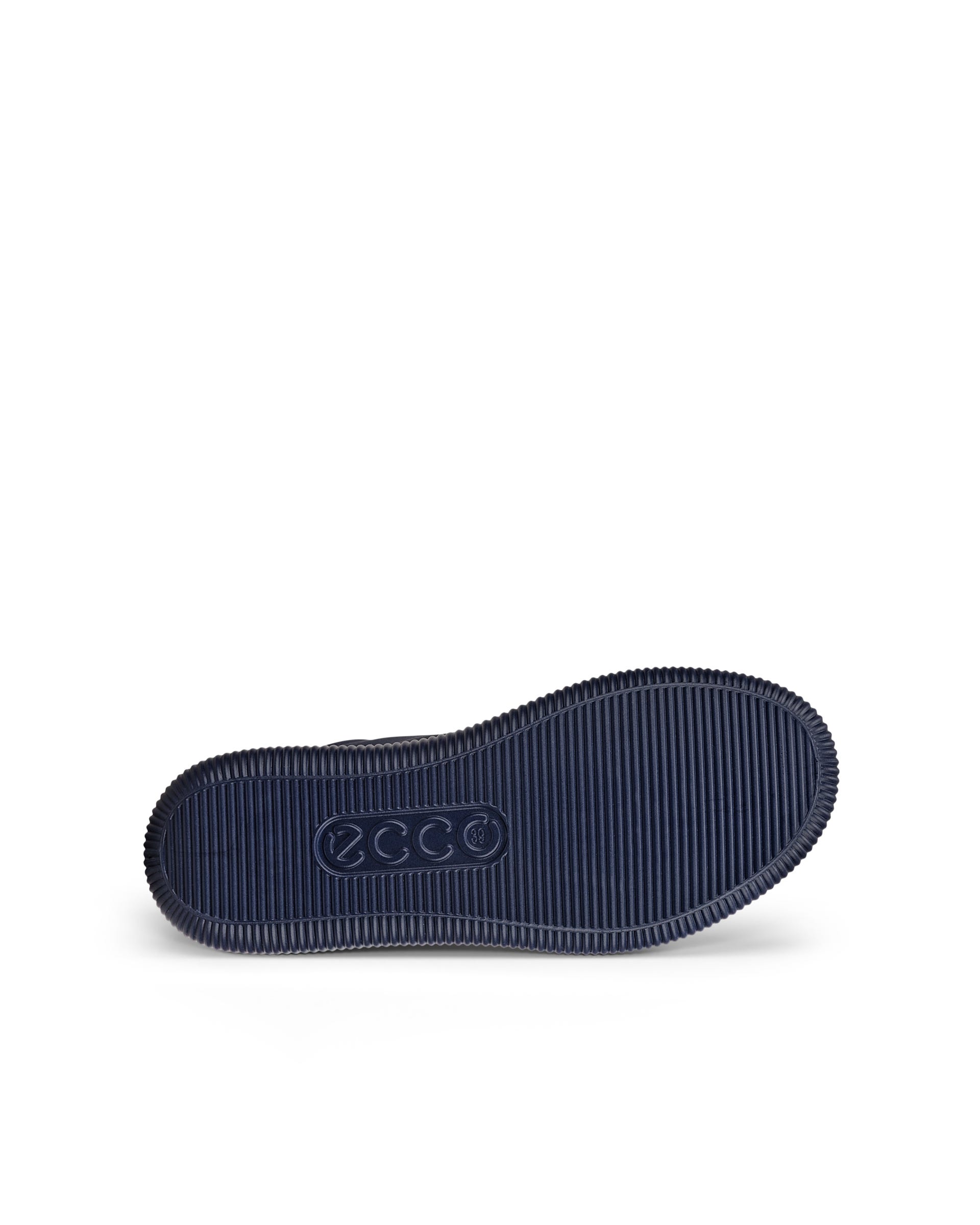 Damskie nubukowe wodoodporne buty za kostkę ECCO® SOFT ZERO - Niebieski - Sole