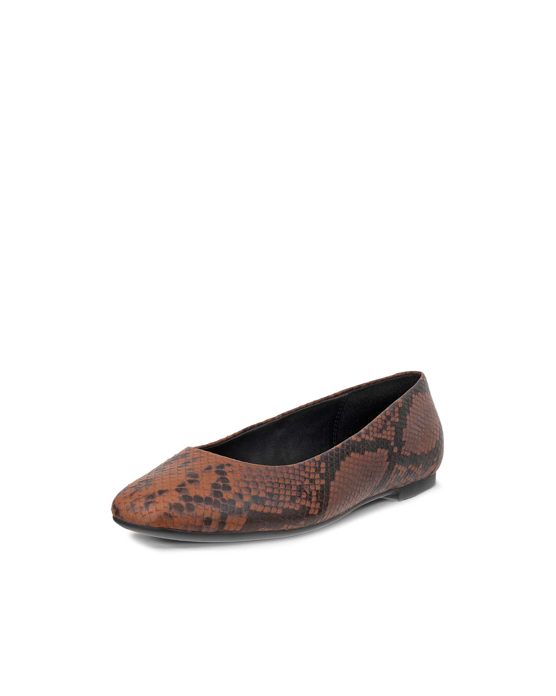 ECCO® MARGOT dames leren ballerina - Bruin - Main