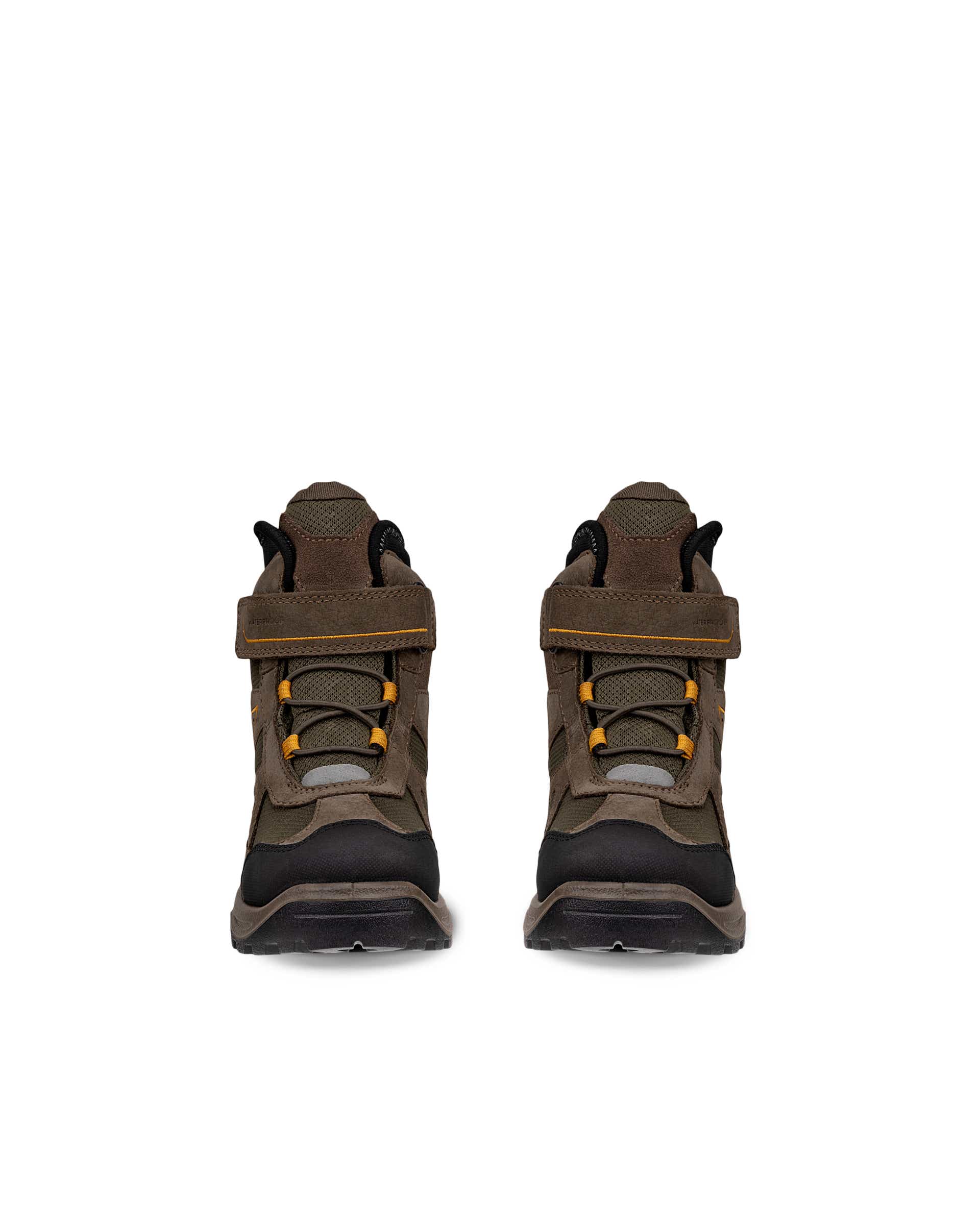 ECCO® SNOW MOUNTAIN Kinder Wasserdichte Winterstiefel aus Nubukleder - Braun - Front pair