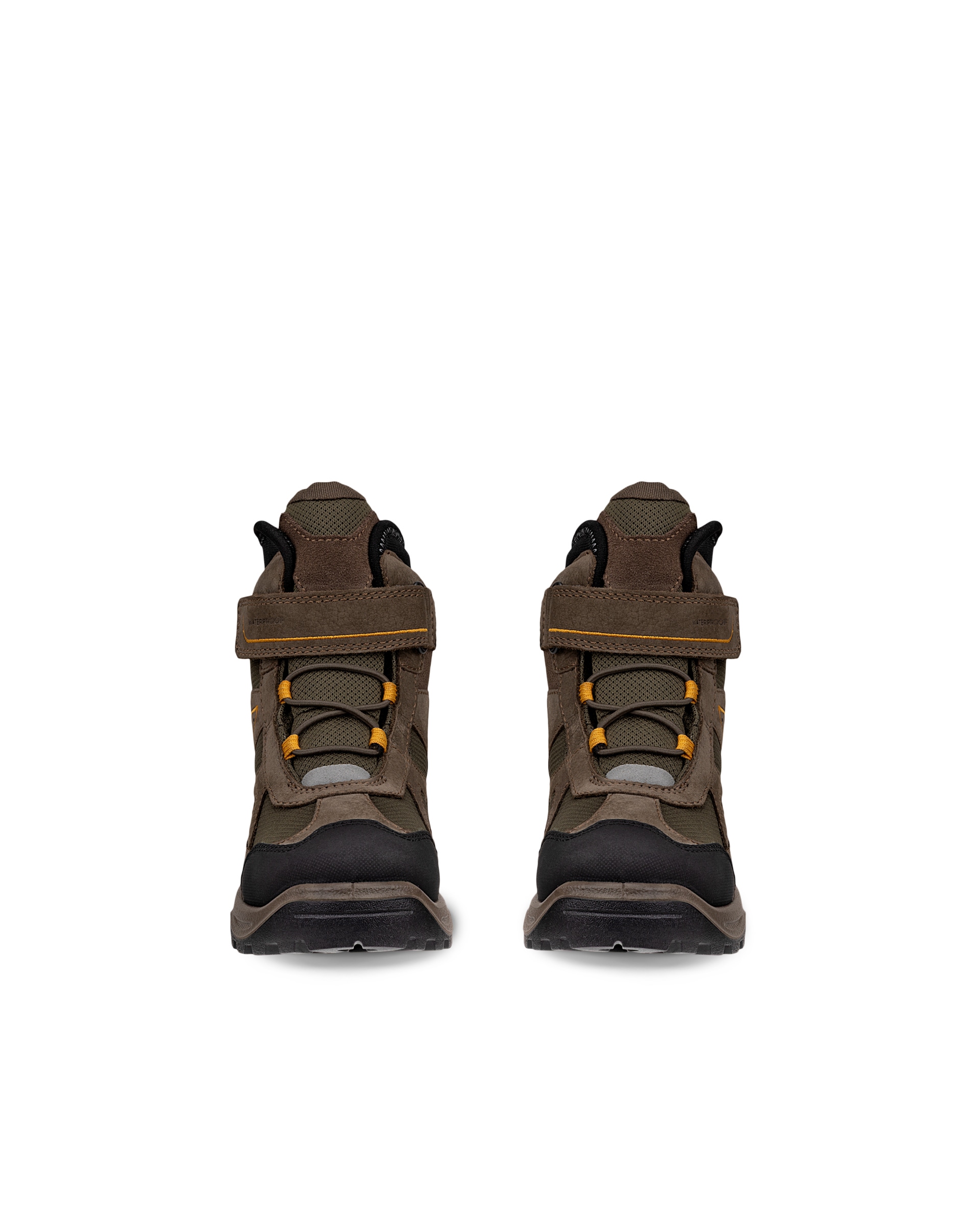 ECCO® SNOW MOUNTAIN Kinder Wasserdichte Winterstiefel aus Nubukleder - Braun - Front pair