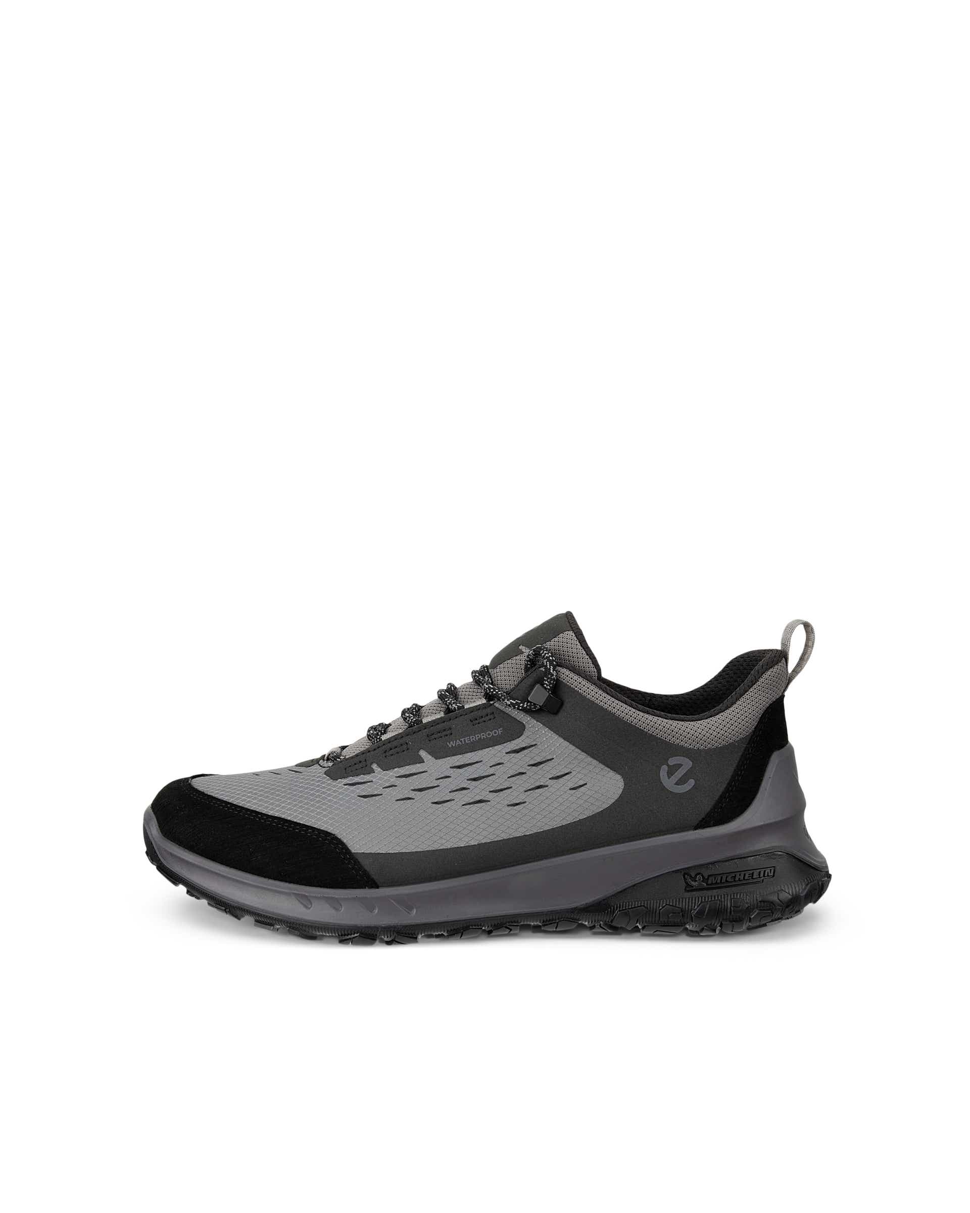 Men's ECCO® ULT-TRN Textile Outdoor Trainer - Grey - Outside