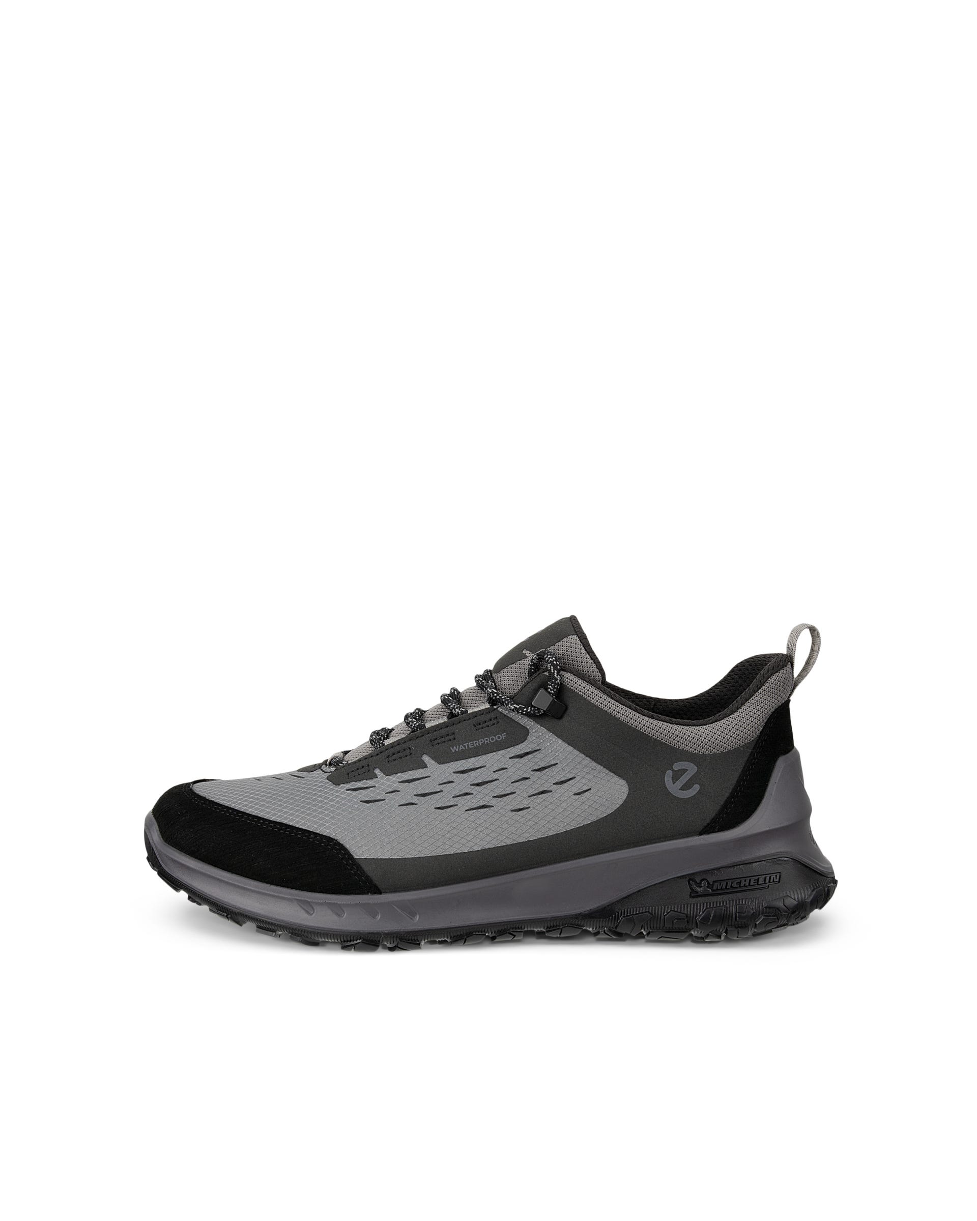 Men's ECCO® ULT-TRN Textile Outdoor Trainer - Grey - Outside