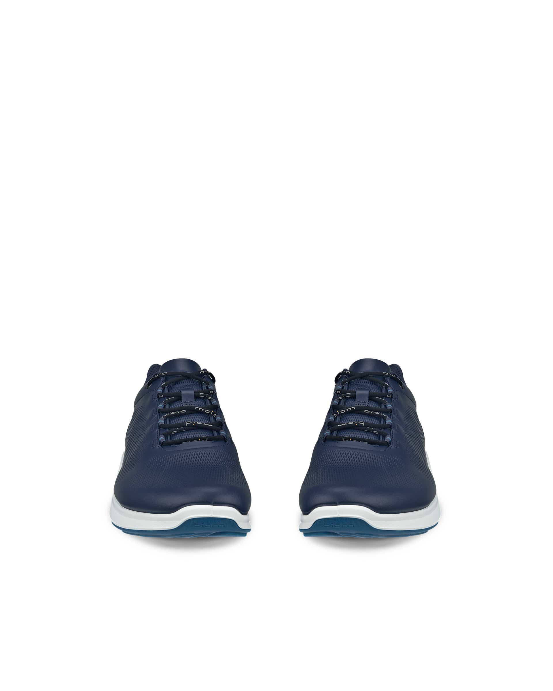 ECCO® BIOM FJUEL baskets en cuir pour homme - Bleu - Front pair