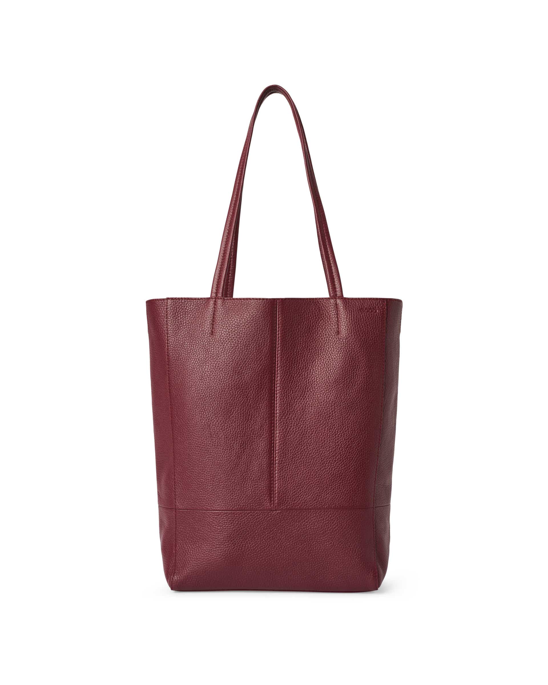 Women's ECCO® AVEN TOTE Leather Tote Bag - Red - Main