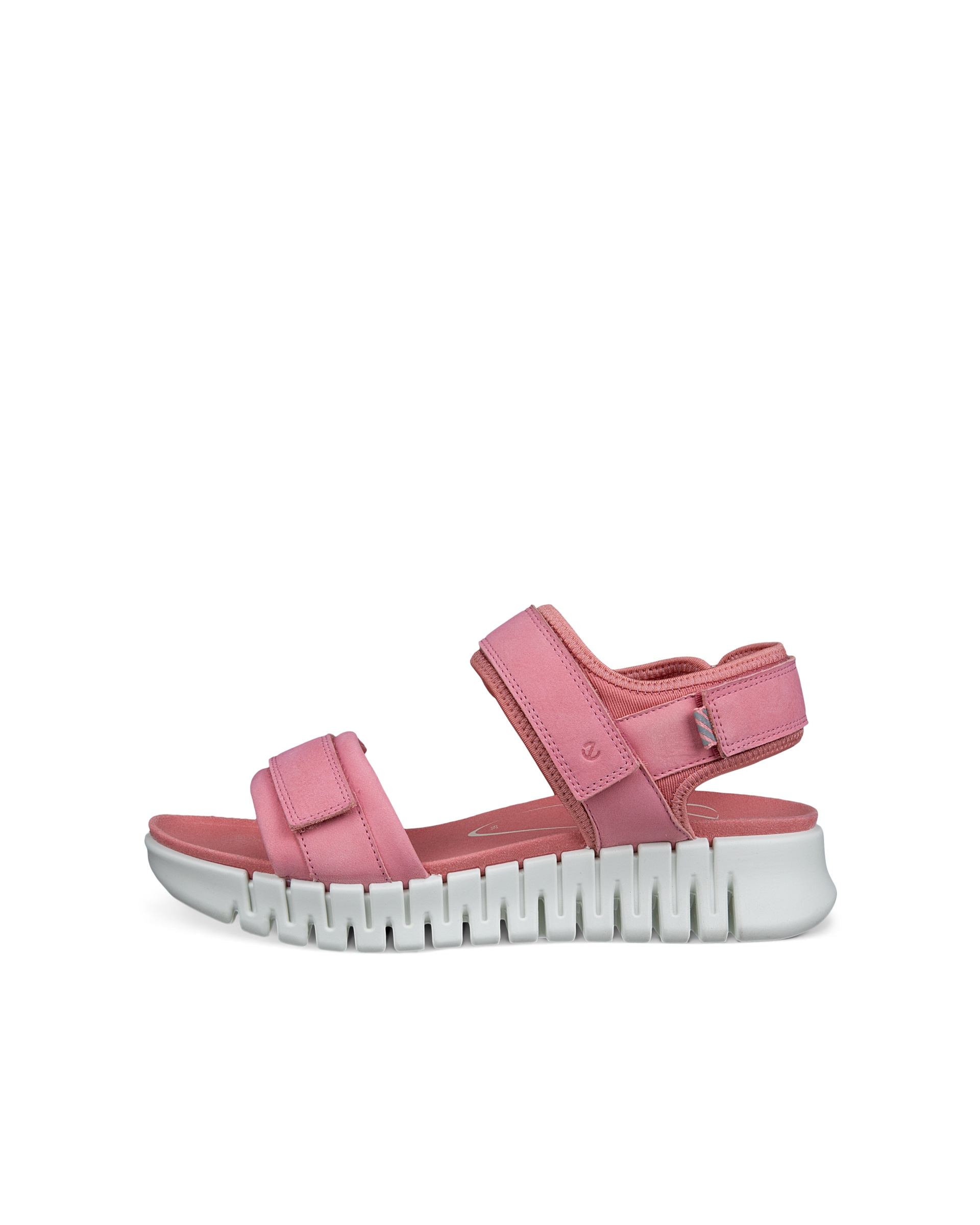 ECCO Gruuv ウィメンズ ヌバックヒールサンダル - ピンク - Outside