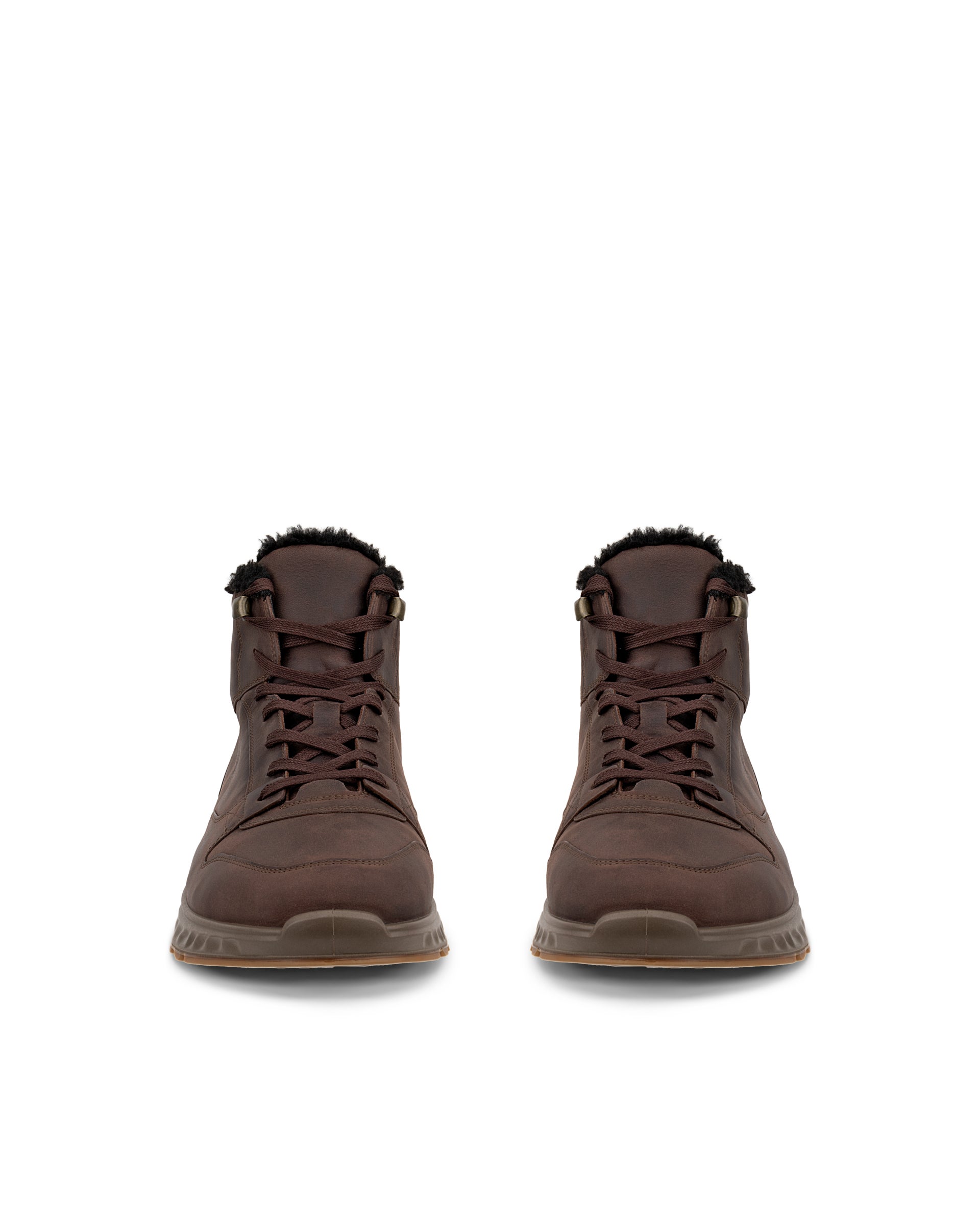 Pánske nubukové čižmy ECCO® EXOSTRIDE - Hnedá - Front pair