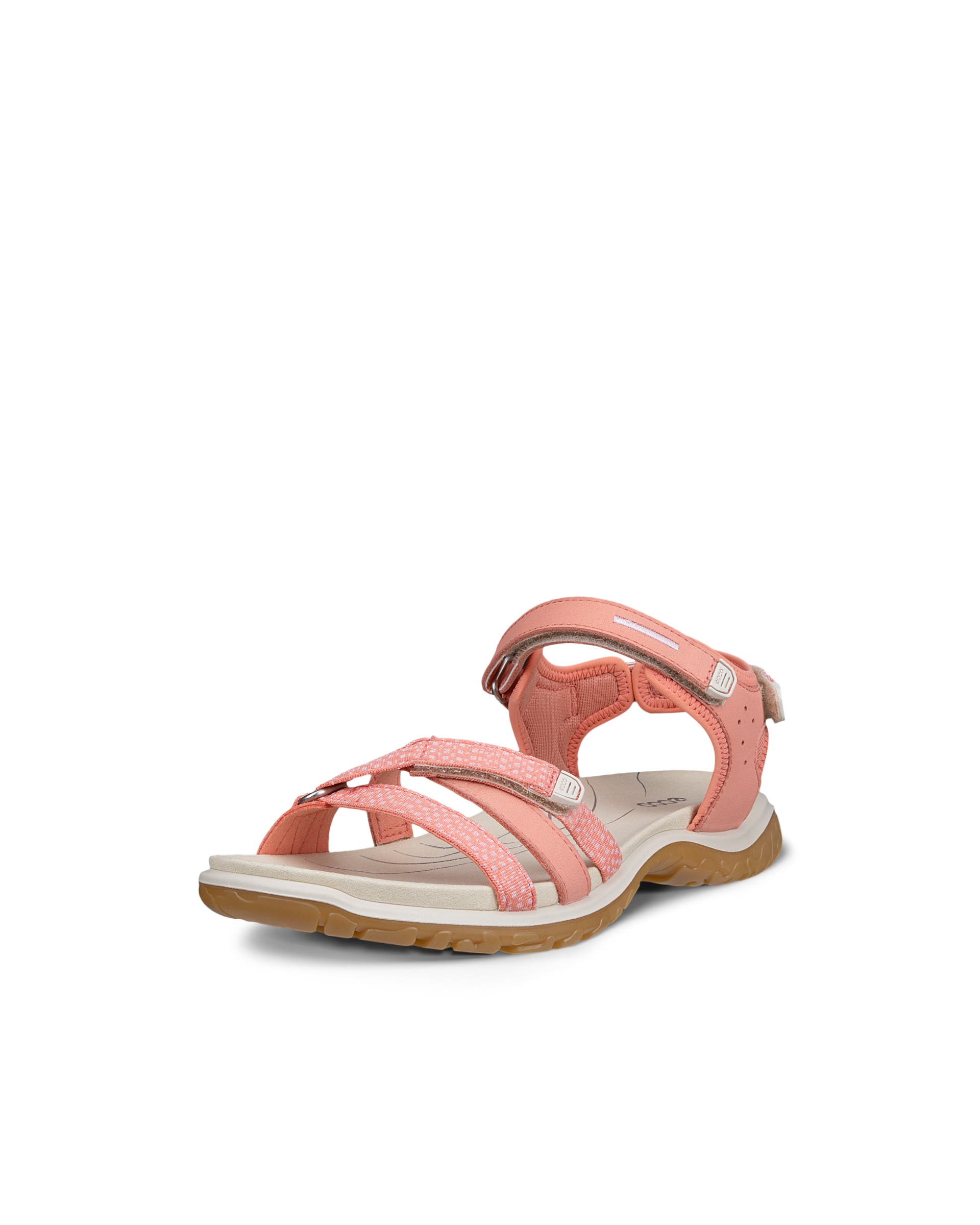 Women's ECCO® Offroad Roam Nubuck Two Strap Sandal - Orange - Main