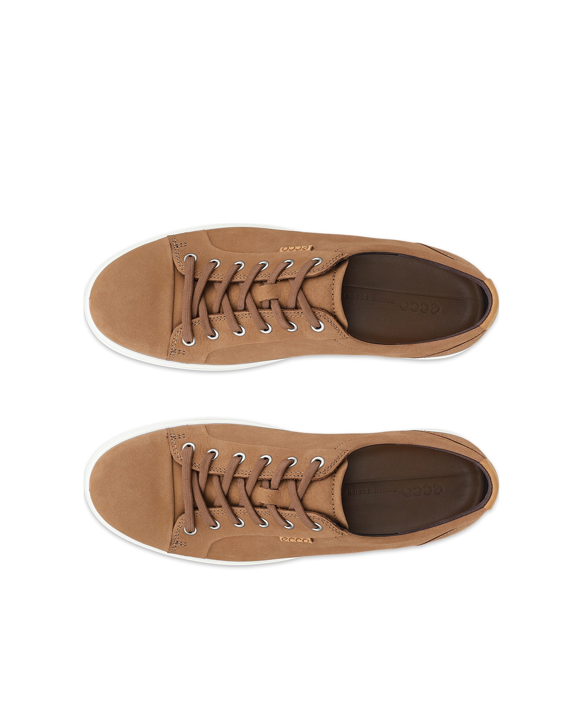 Pánské nubukové tenisky ECCO® Soft 7 - Hnědá - Top left pair