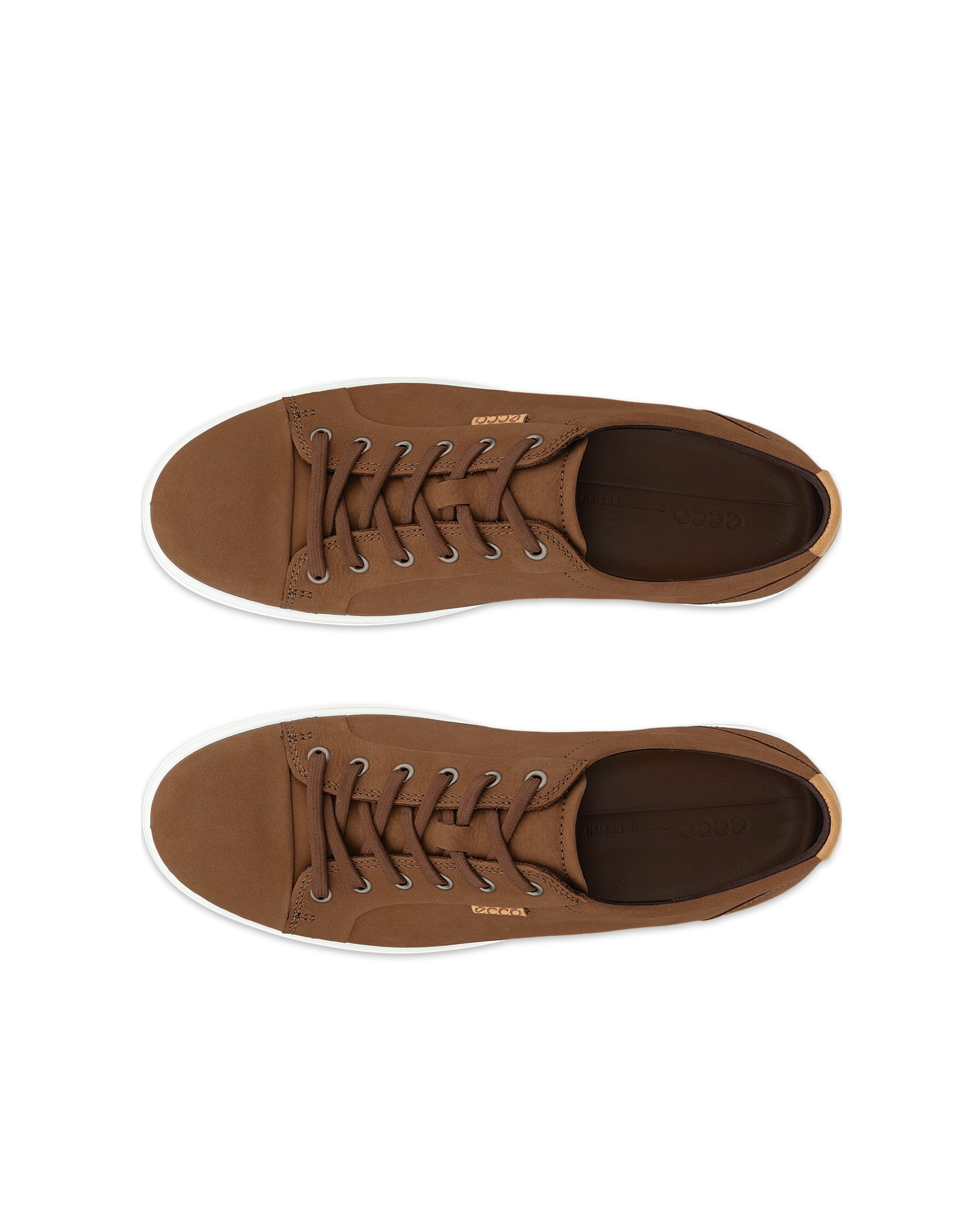 ECCO® Soft 7 Herren Sneaker aus Nubukleder - Braun - Top left pair