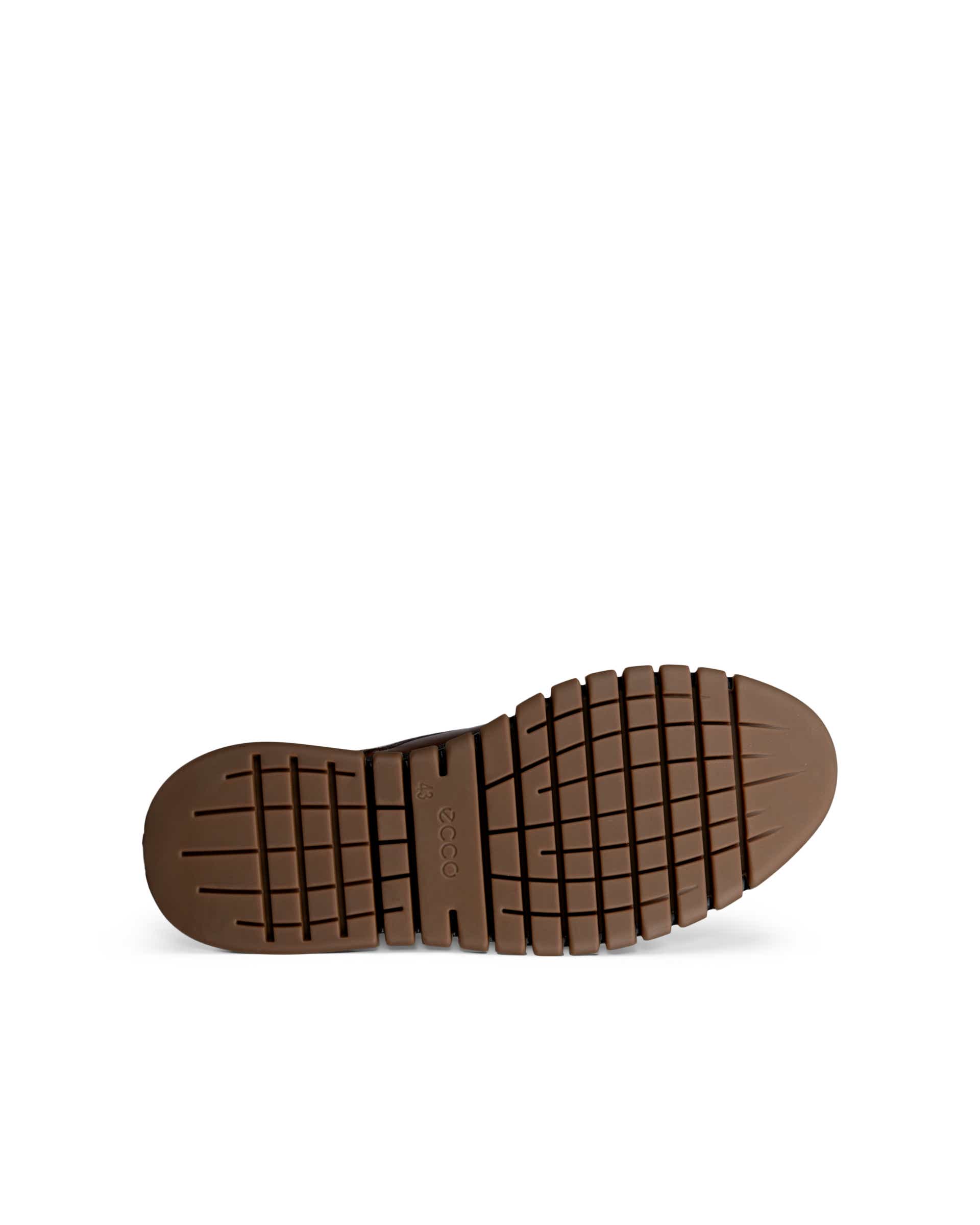 Men's ECCO® GRUUV STUDIO Leather Derby Shoe - Brown - Sole