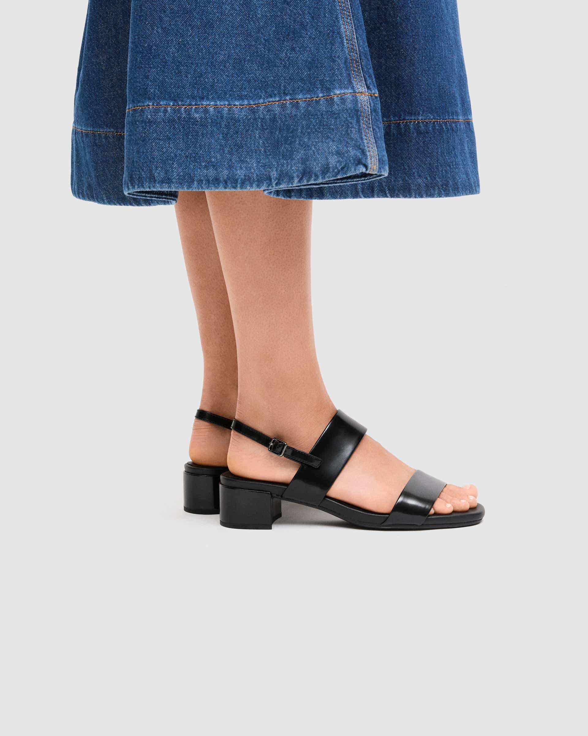 ECCO® LIVA SANDAL 35 Högklackad skinnsandal dam - Svart - Lifestyle image-1