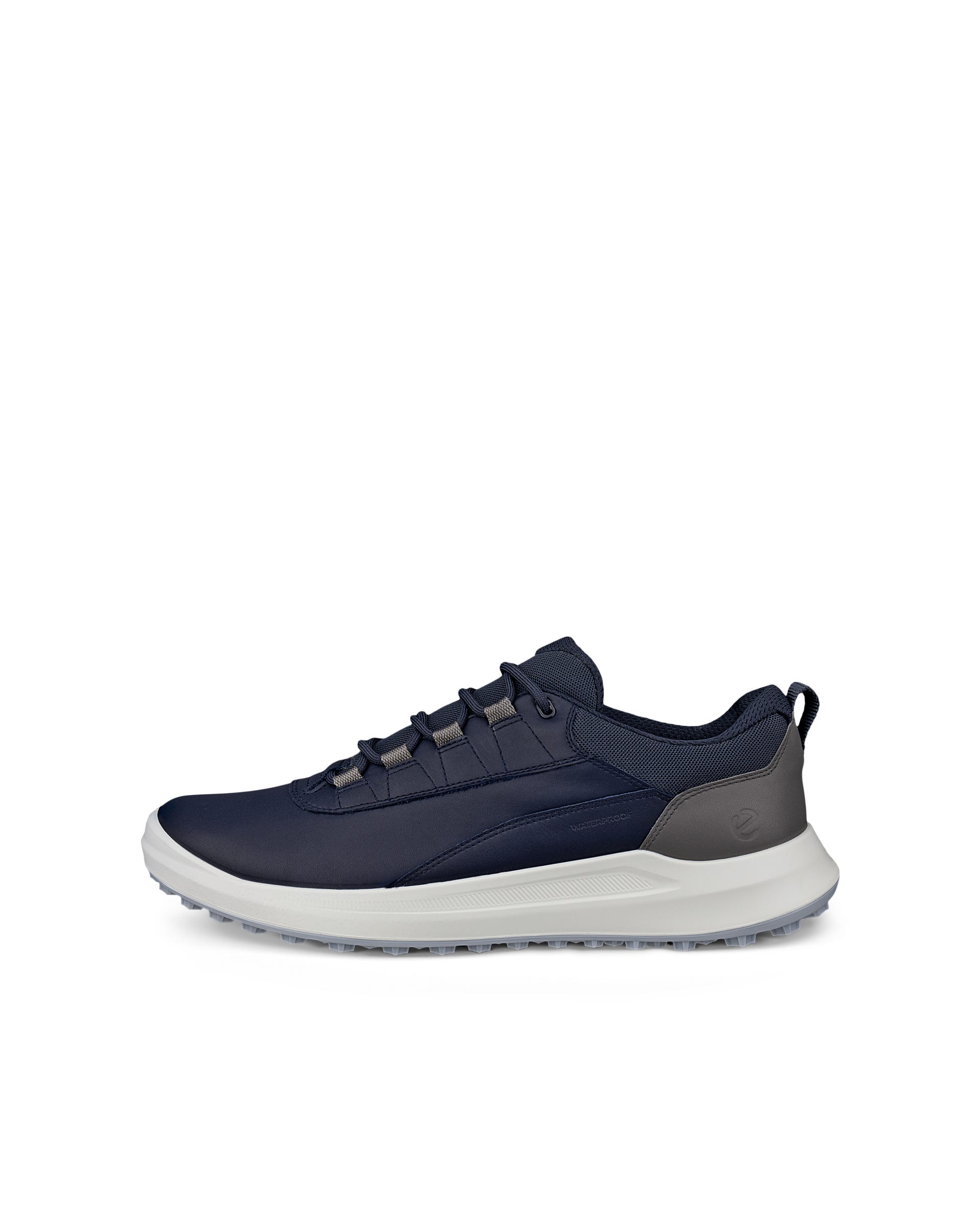 Men's ECCO® GOLF CORE Leather Waterproof Golf Shoe - Blue - Outside