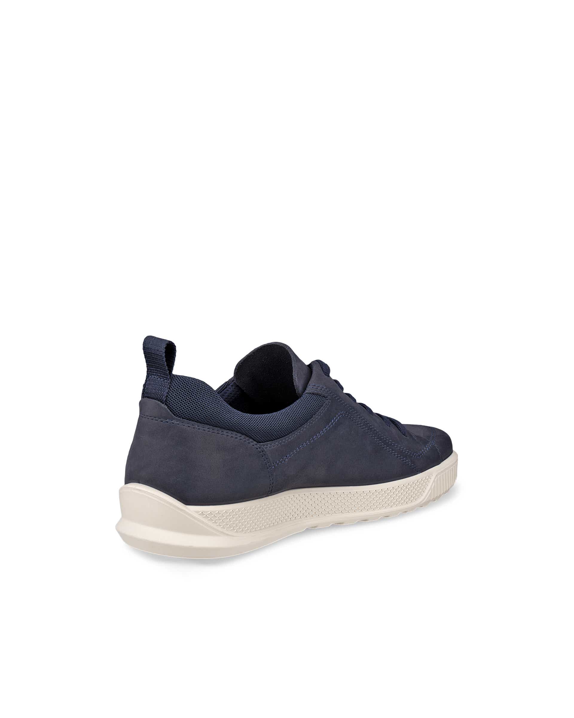 ECCO® BYWAY heren nubuck veterschoen - Blauw - Back